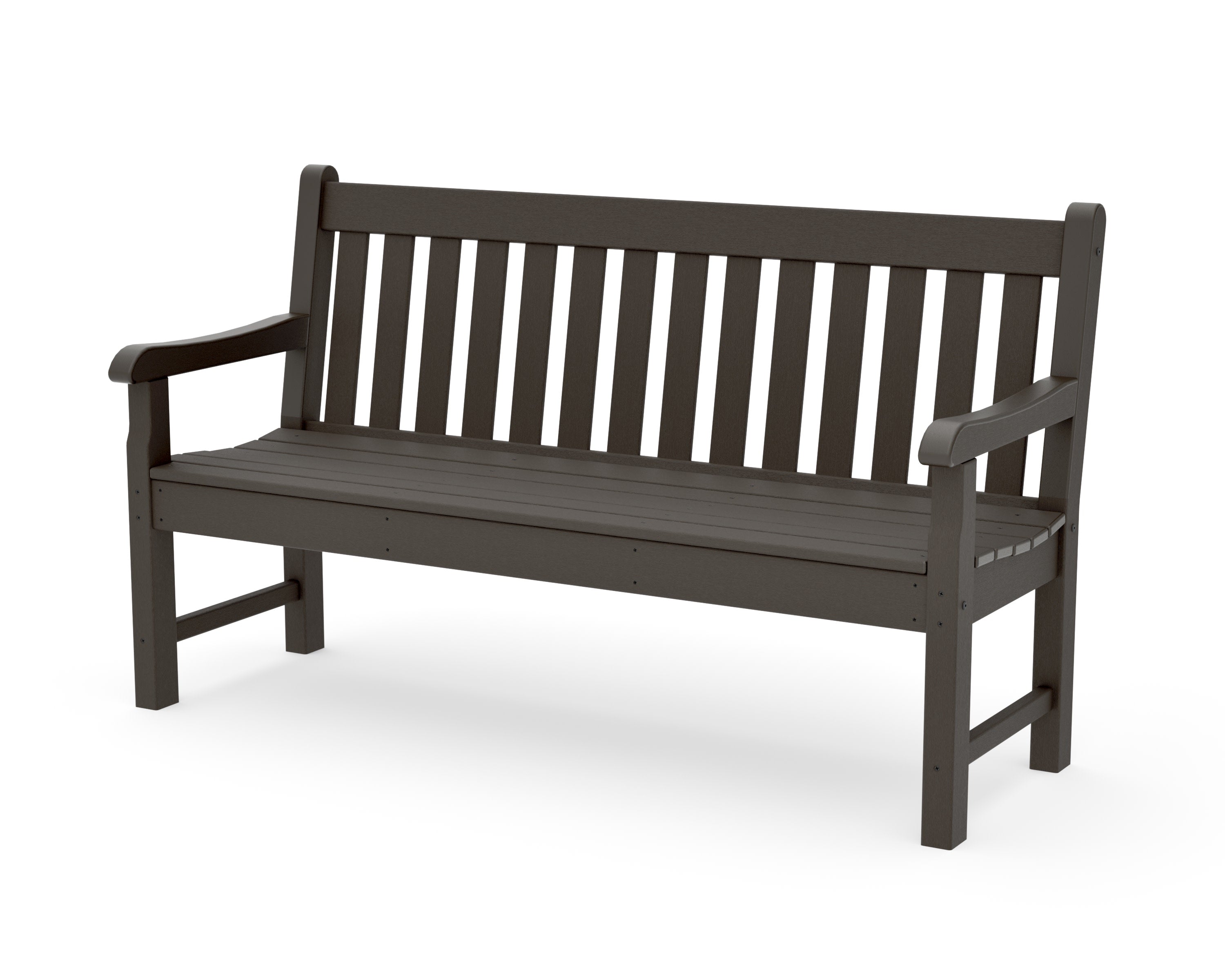 Rockford 60" Bench in Vintage Coffee