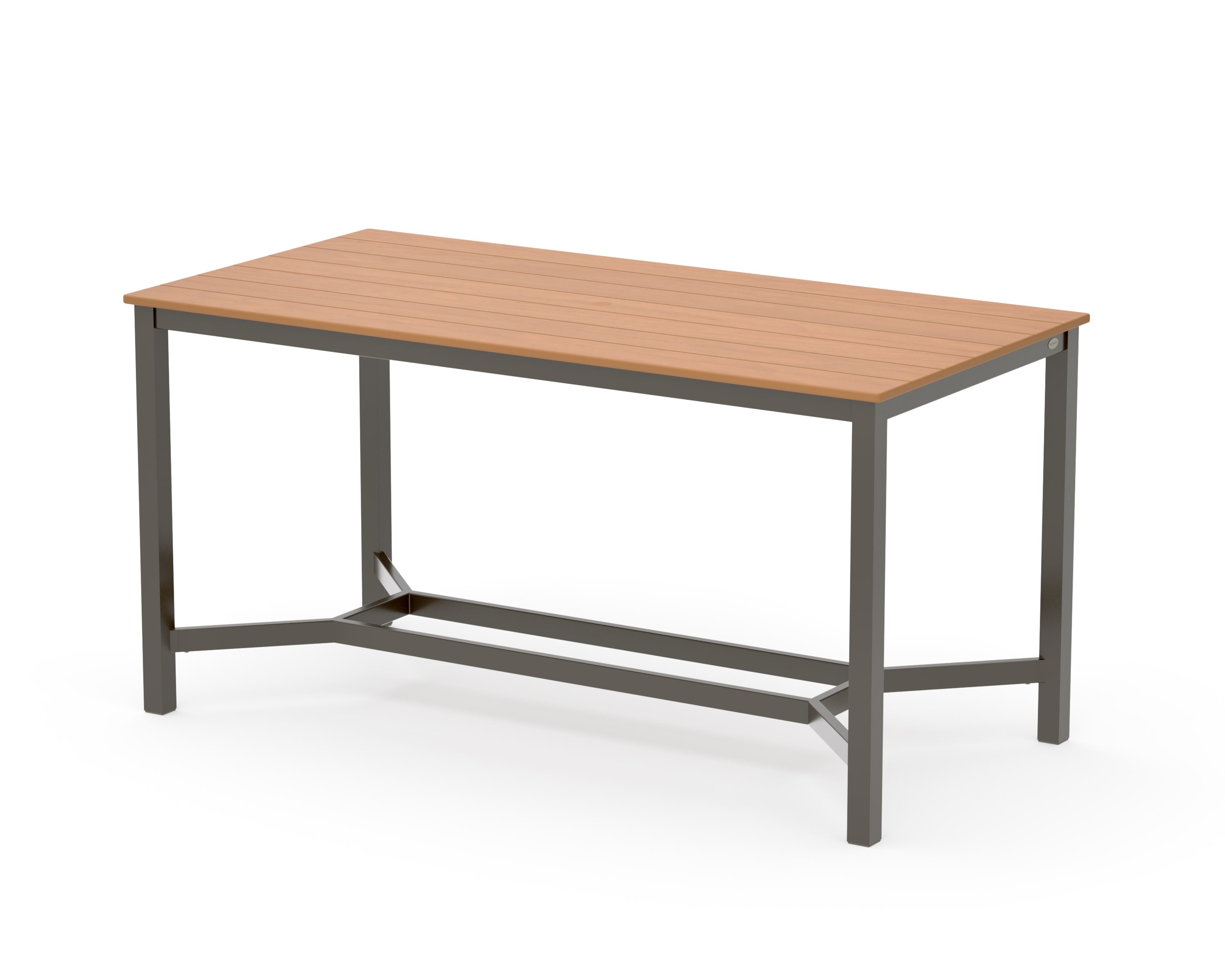 Main Street 36 x 72 Counter Table in Bronze / Natural