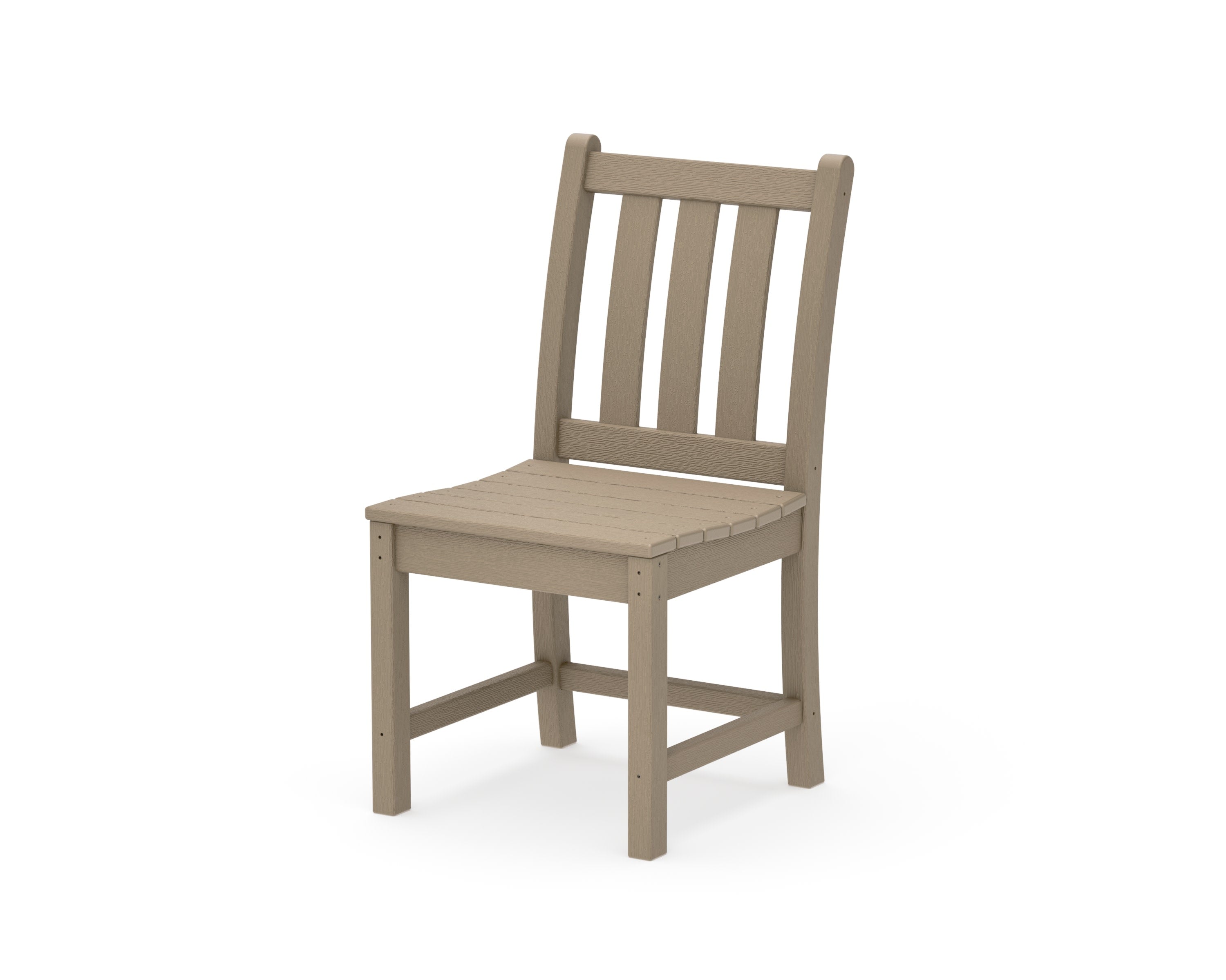 Traditional Garden Dining Side Chair in Vintage Sahara