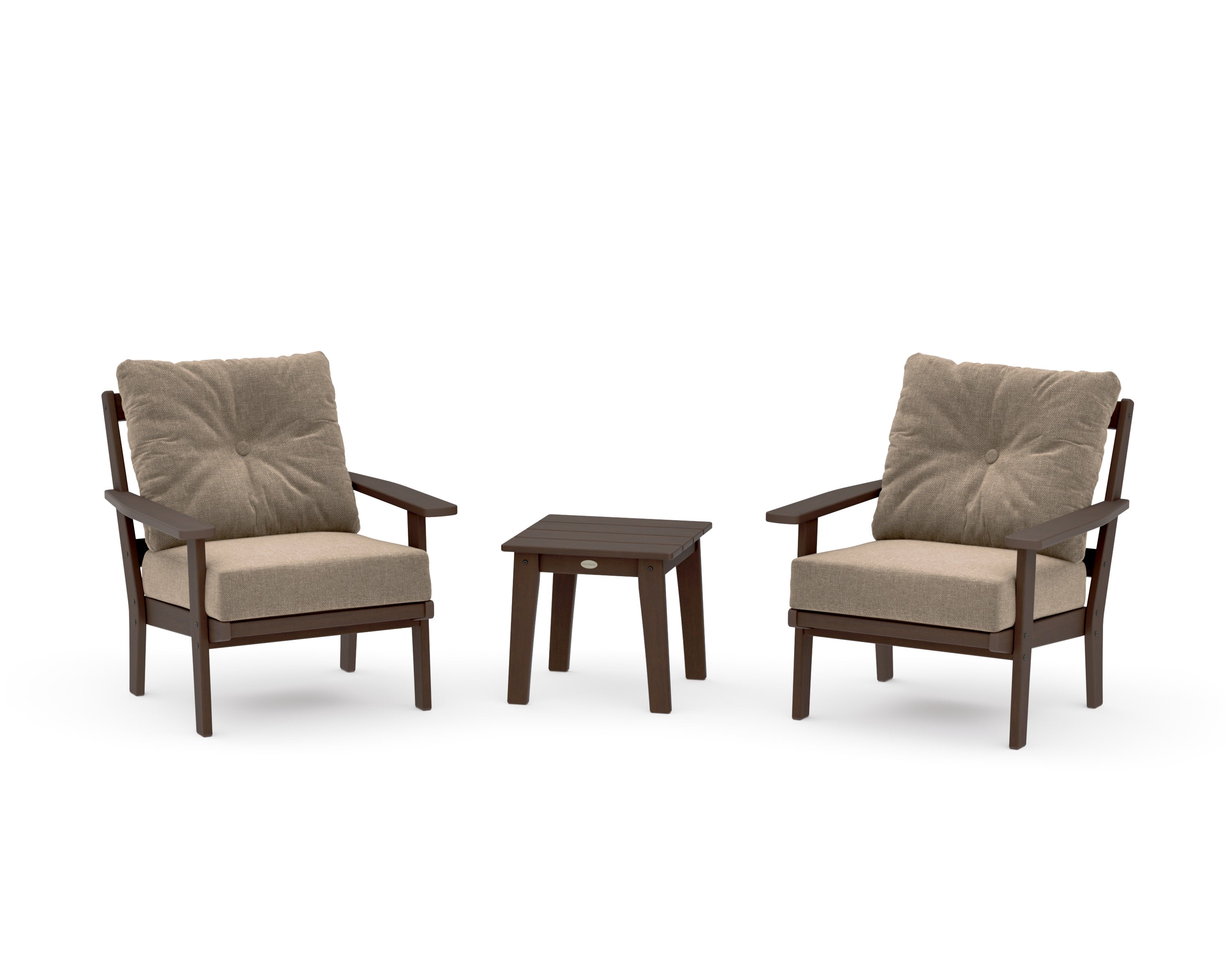 Prairie 3-Piece Deep Seating Set in Kona / Spiced Burlap