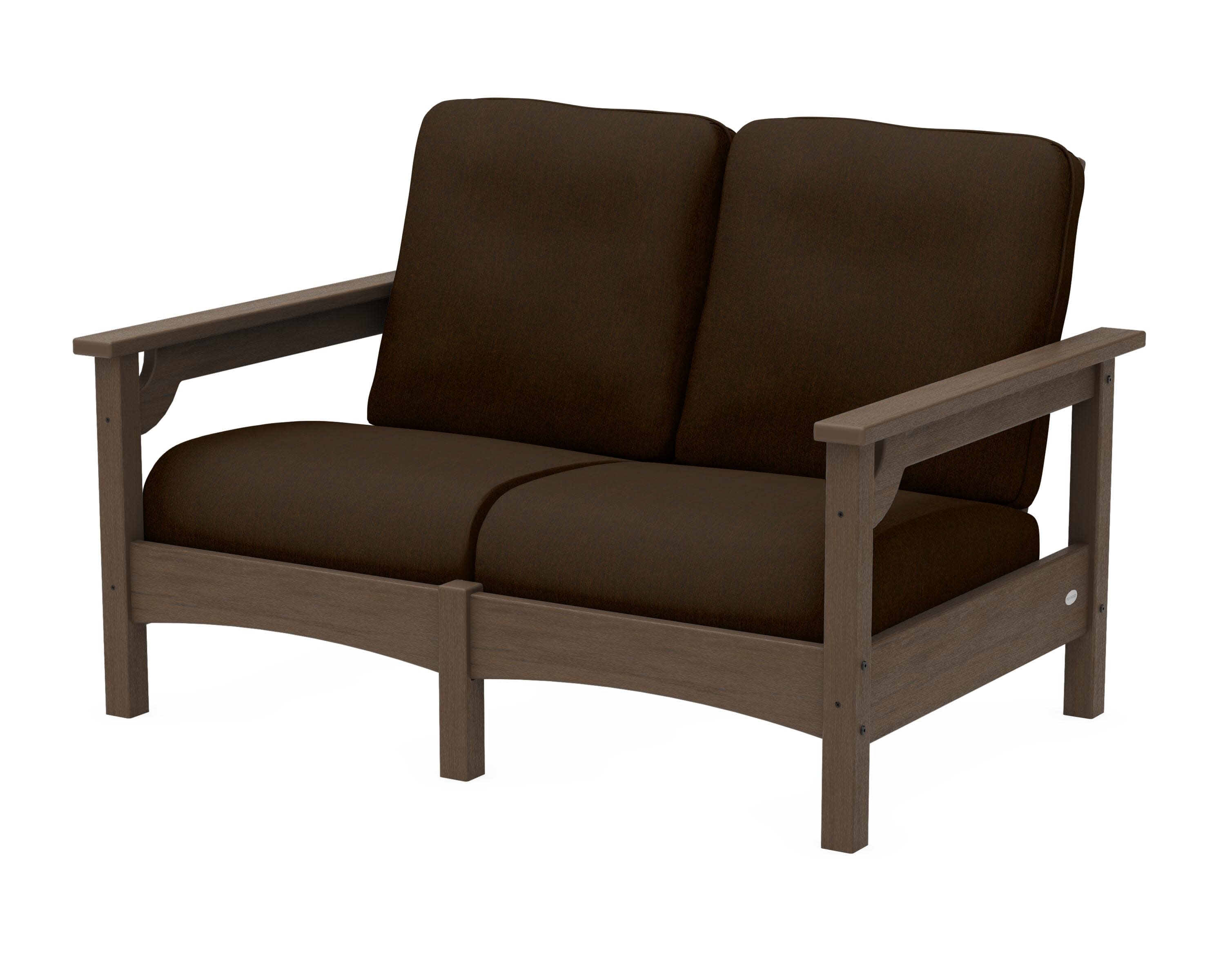 Club Loveseat in Kona / Canvas Java