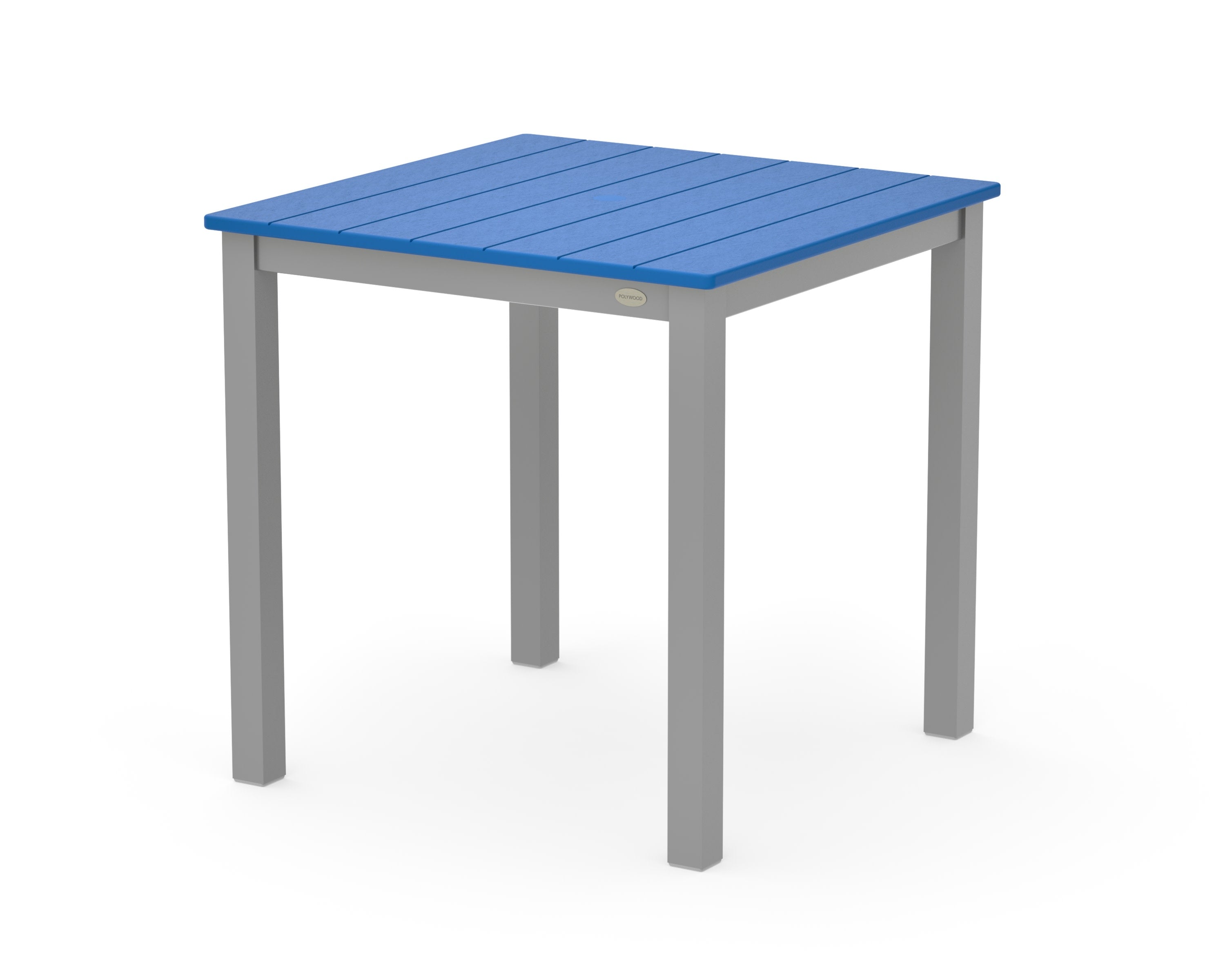 Main Street 30 x 30 Dining Table in Silver / Pacific Blue