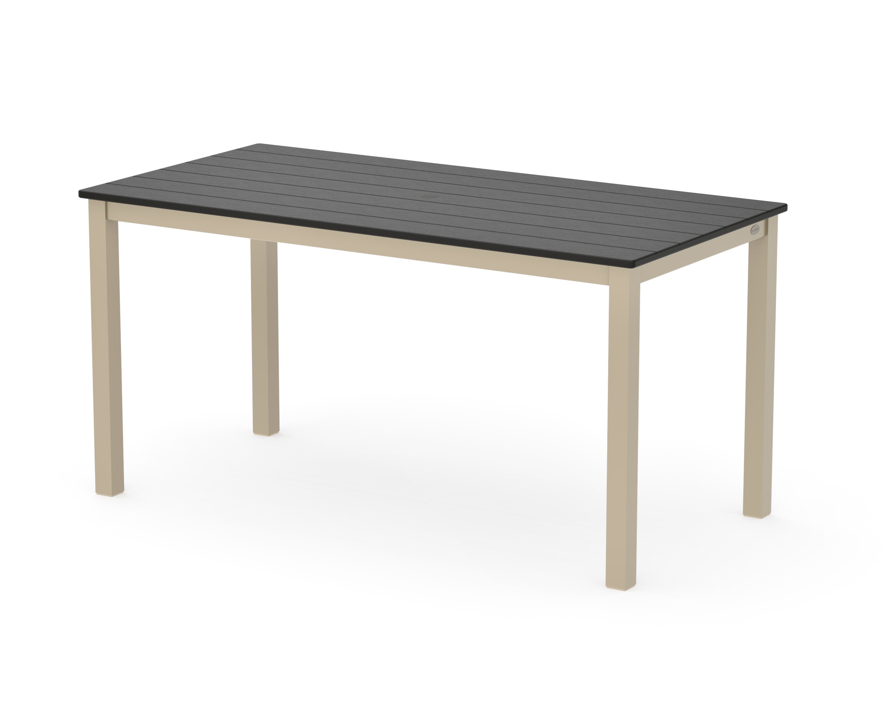 Main Street 30 x 60 Dining Table in Sand / Black