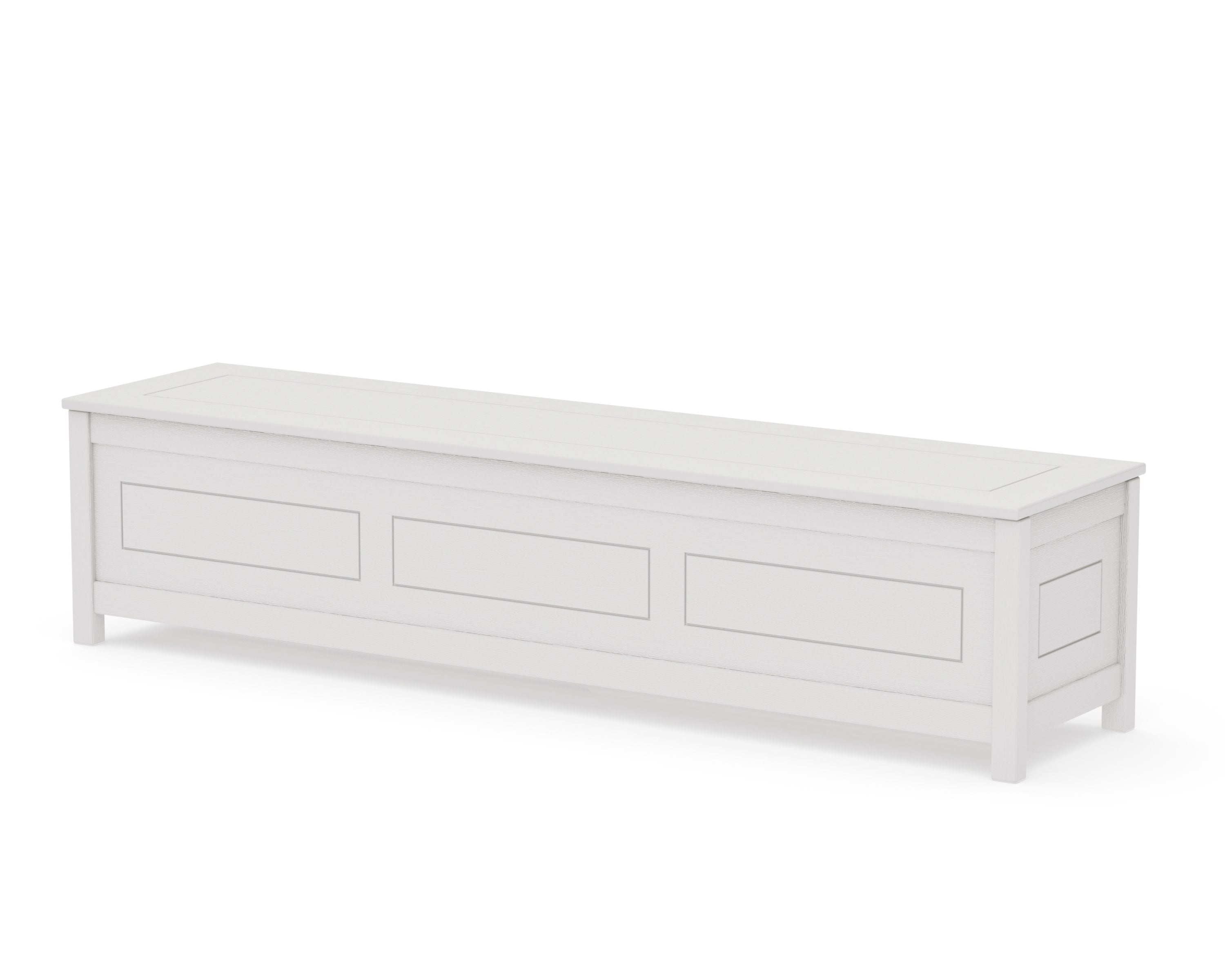 Country Living 72" Storage Bench in Vintage White
