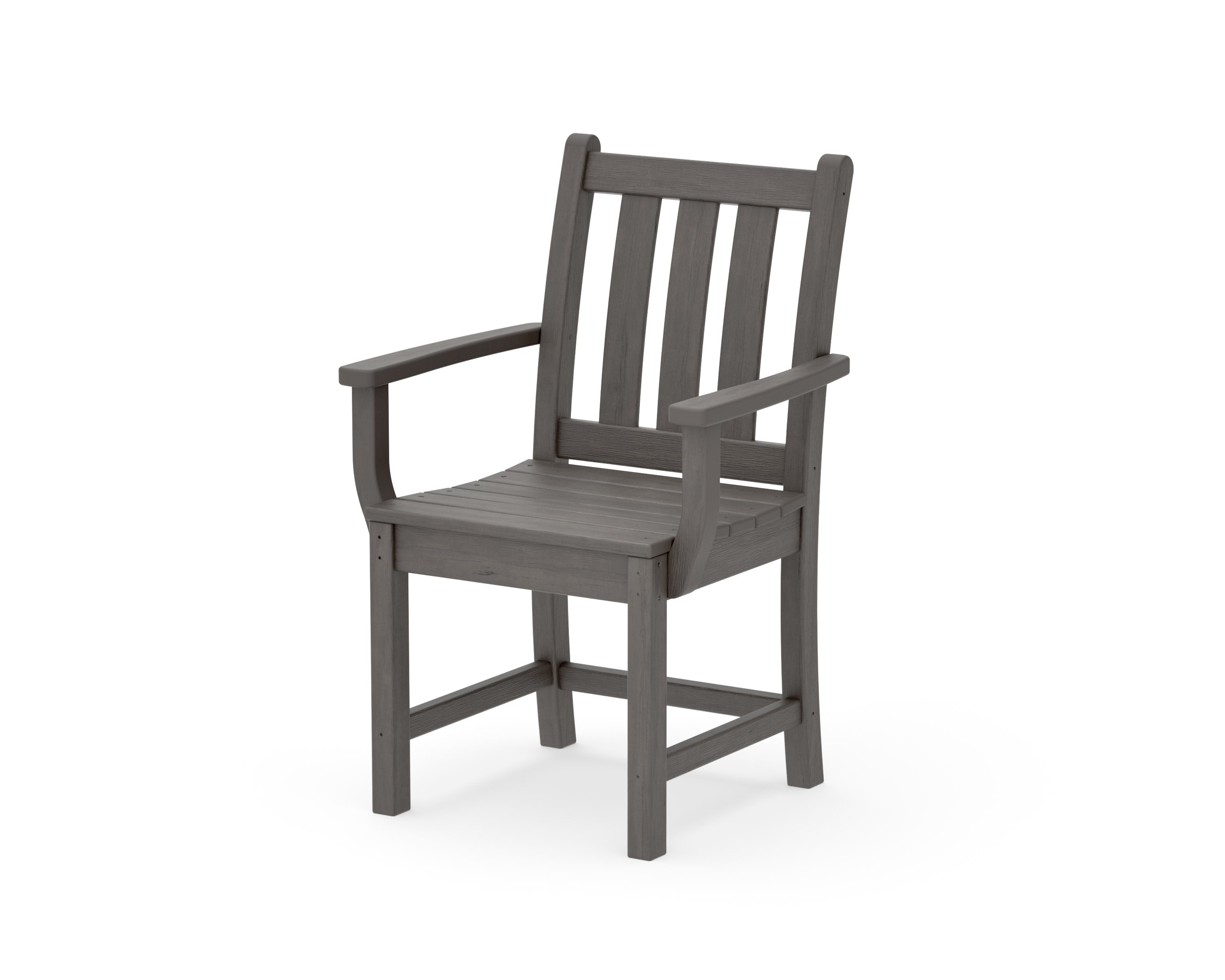 Traditional Garden Dining Arm Chair in Driftwood