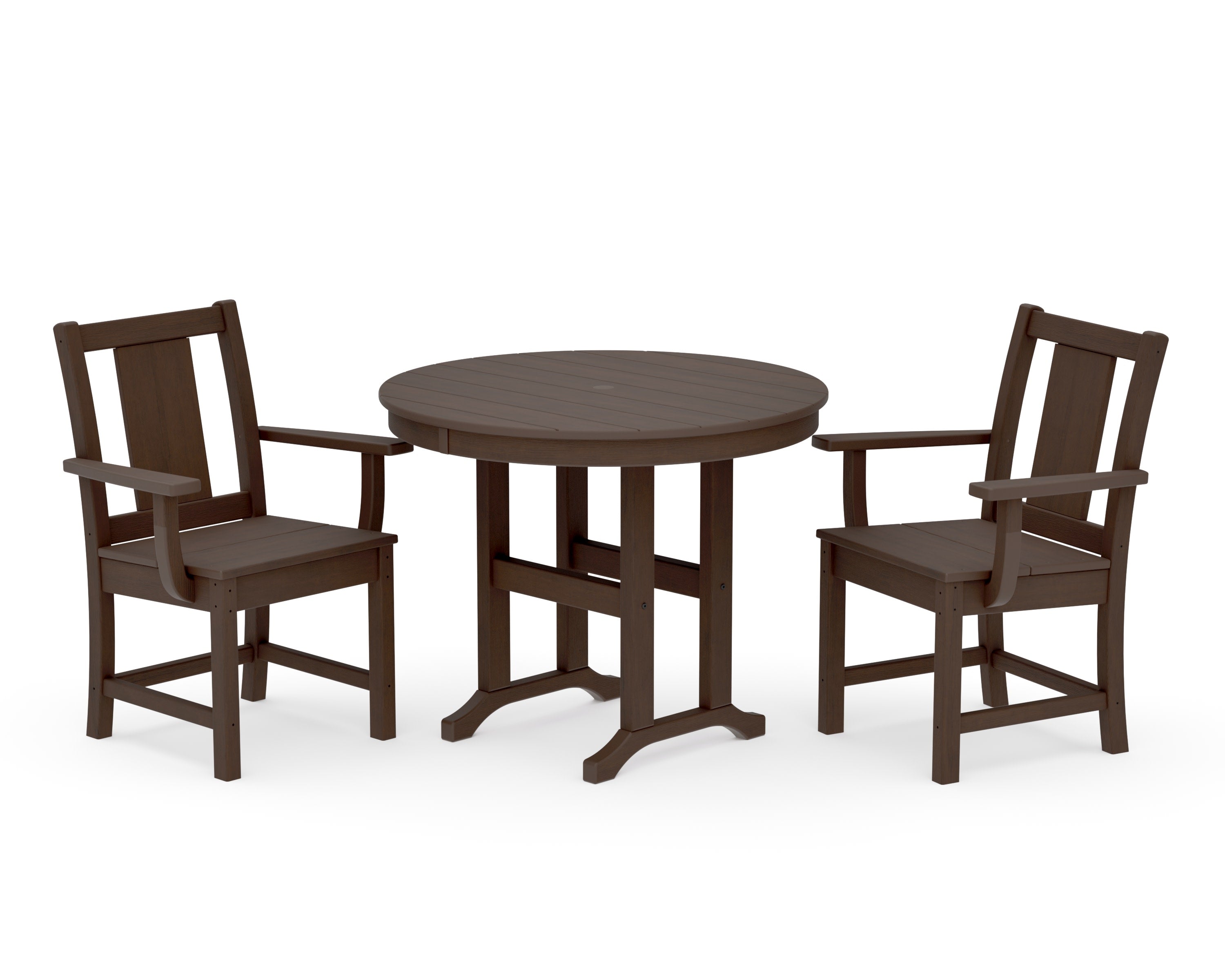 Prairie 3-Piece Farmhouse Dining Set in Kona