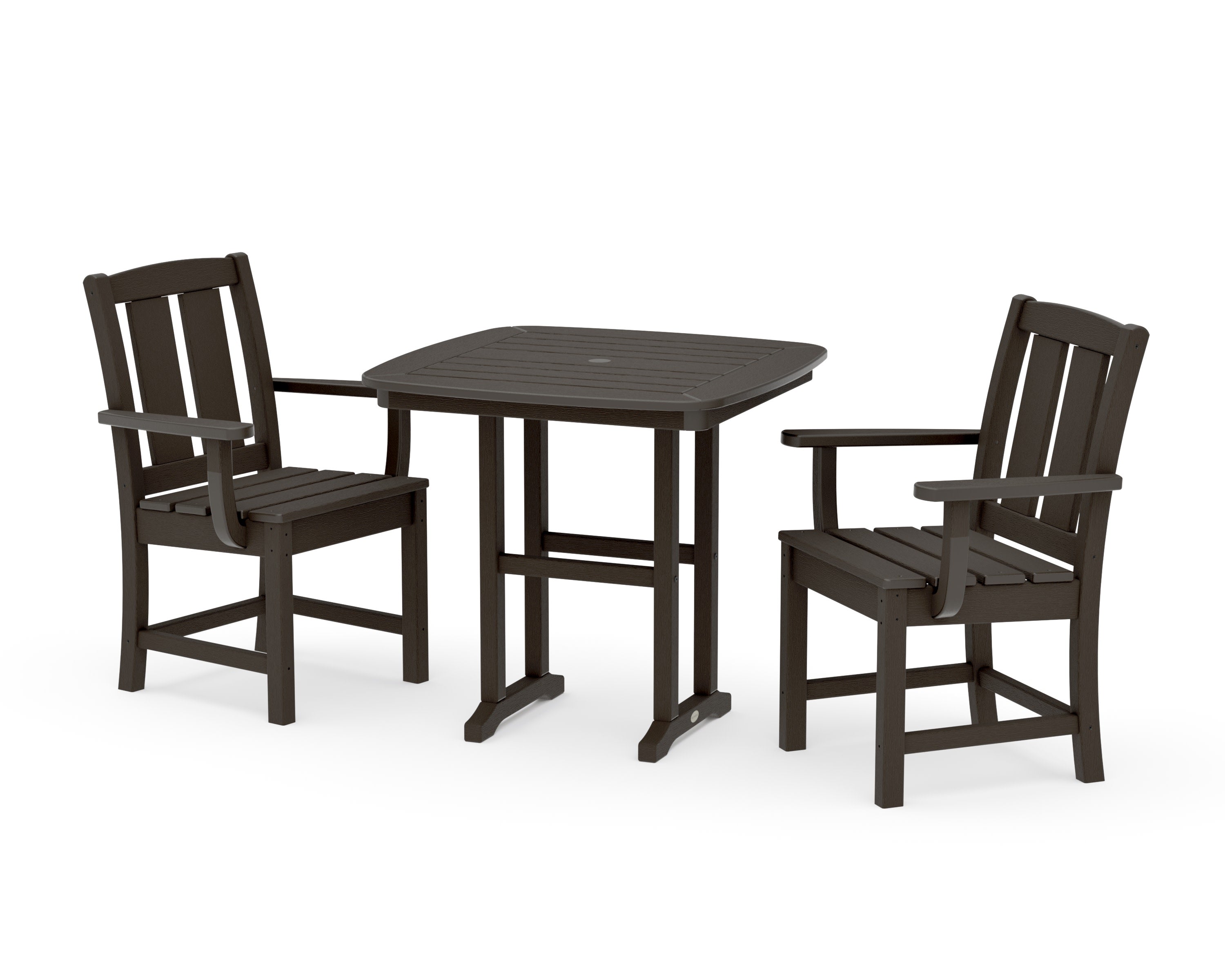 Mission 3-Piece Dining Set in Vintage Coffee