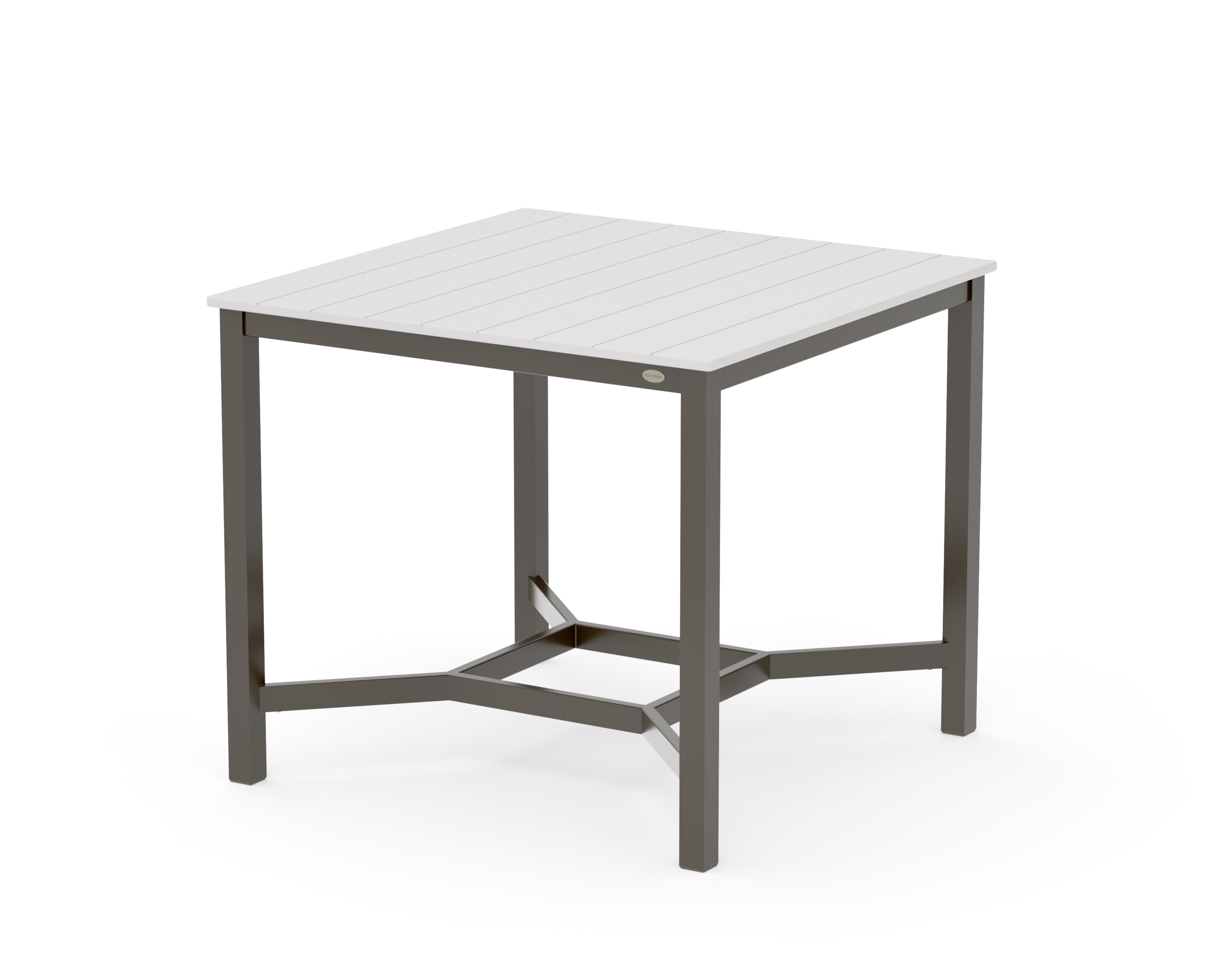 Main Street 42 x 42 Counter Table in Bronze / Vintage White