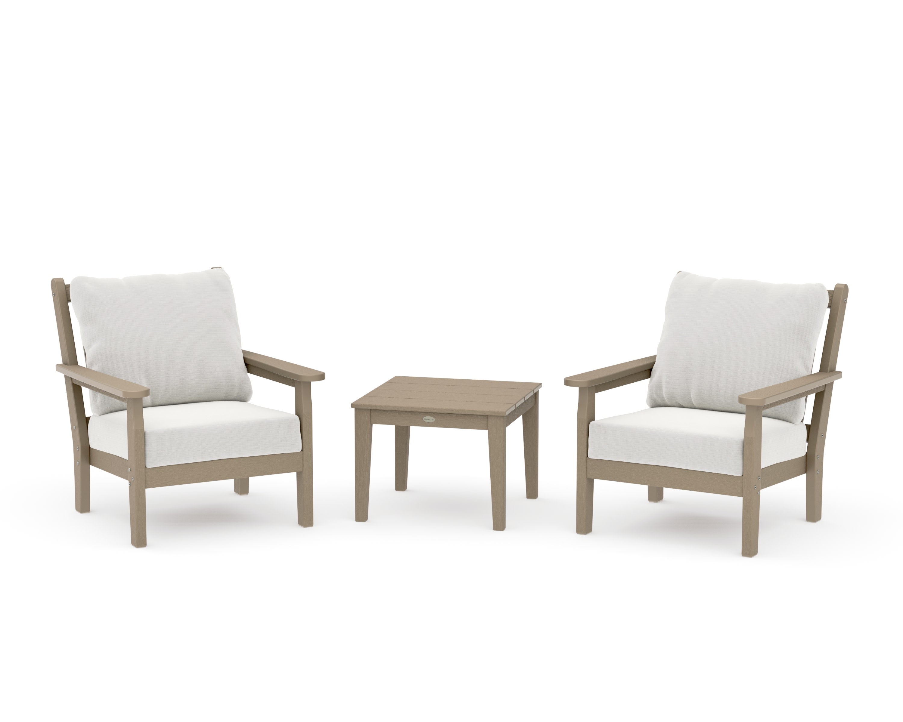 Chippendale 3-Piece Deep Seating Set in Vintage Sahara / Natural Linen