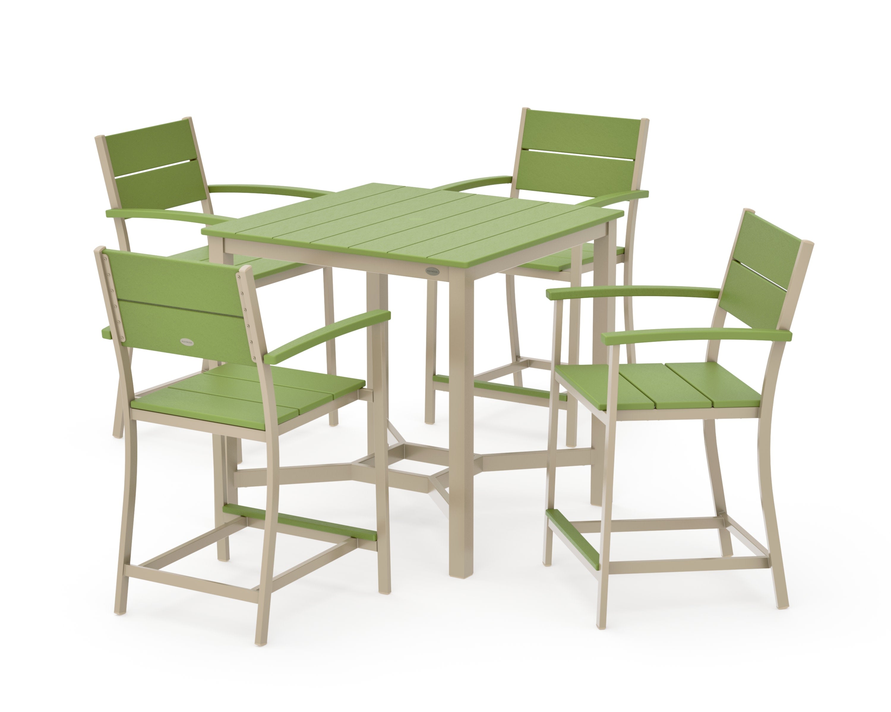 Main Street 5-Piece Counter Set in Sand / Lime