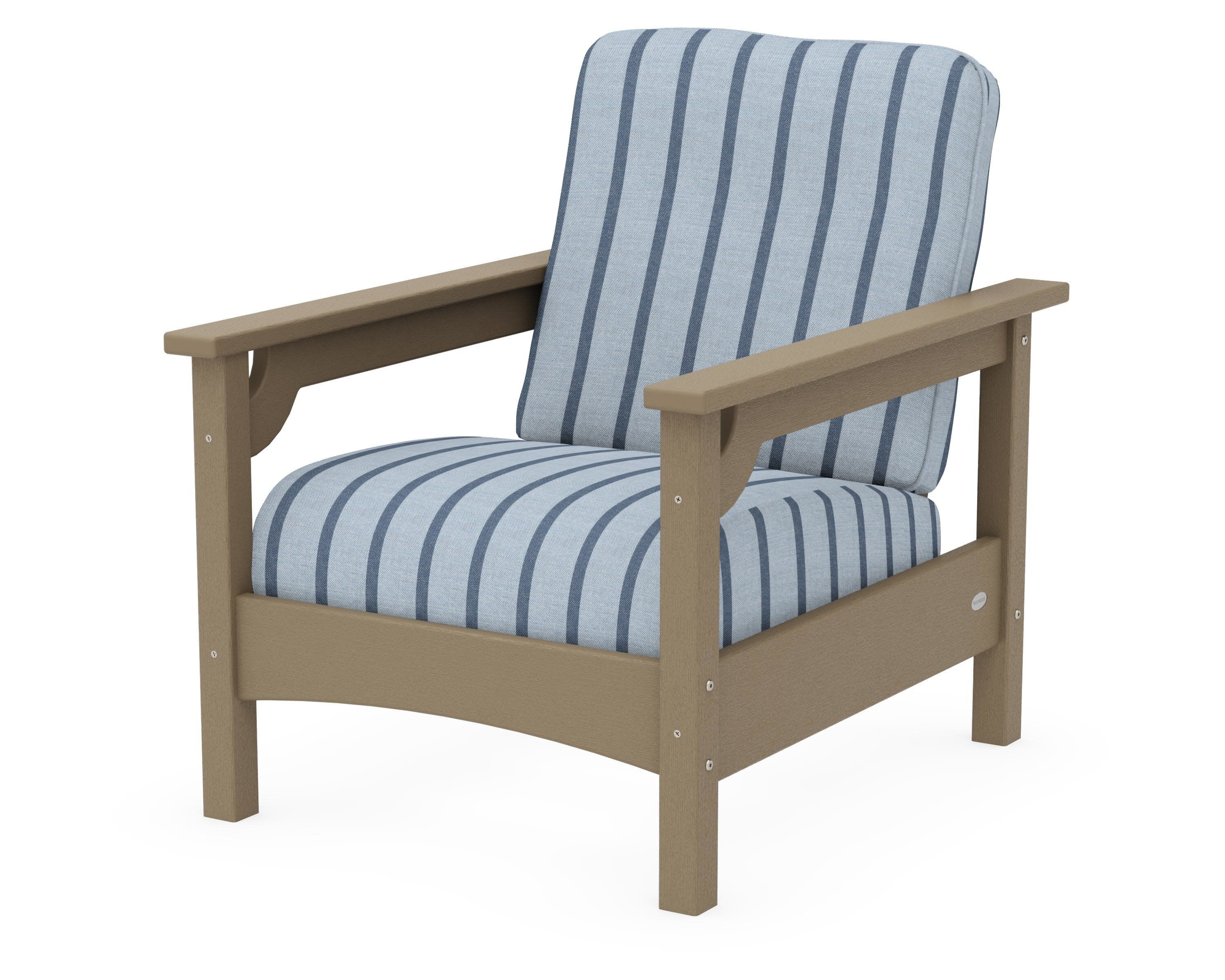 Club Chair in Vintage Sahara / Unwind Sky