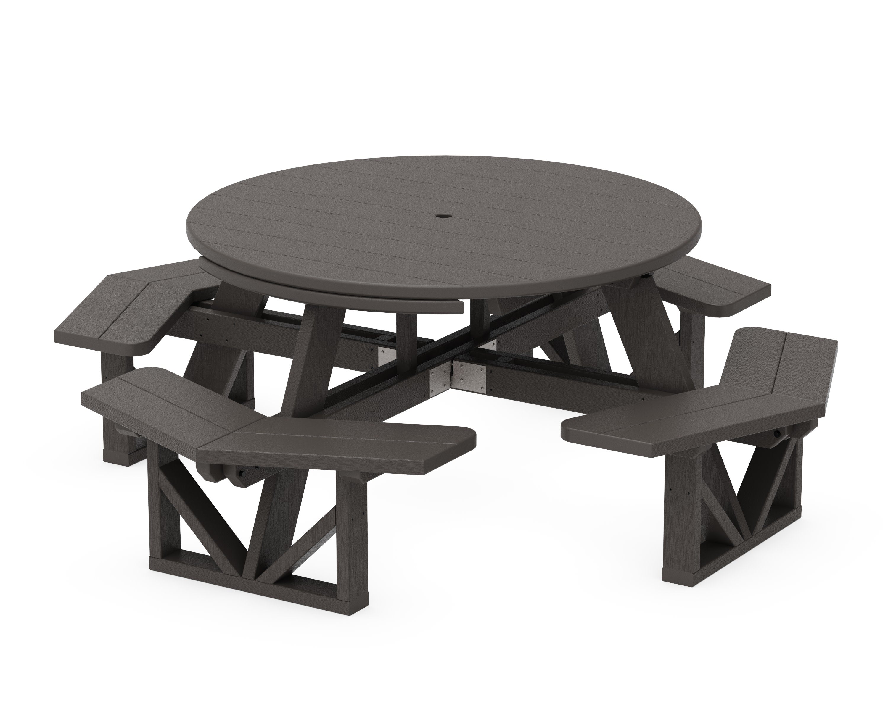 Park 53" Octagon Table in Vintage Coffee