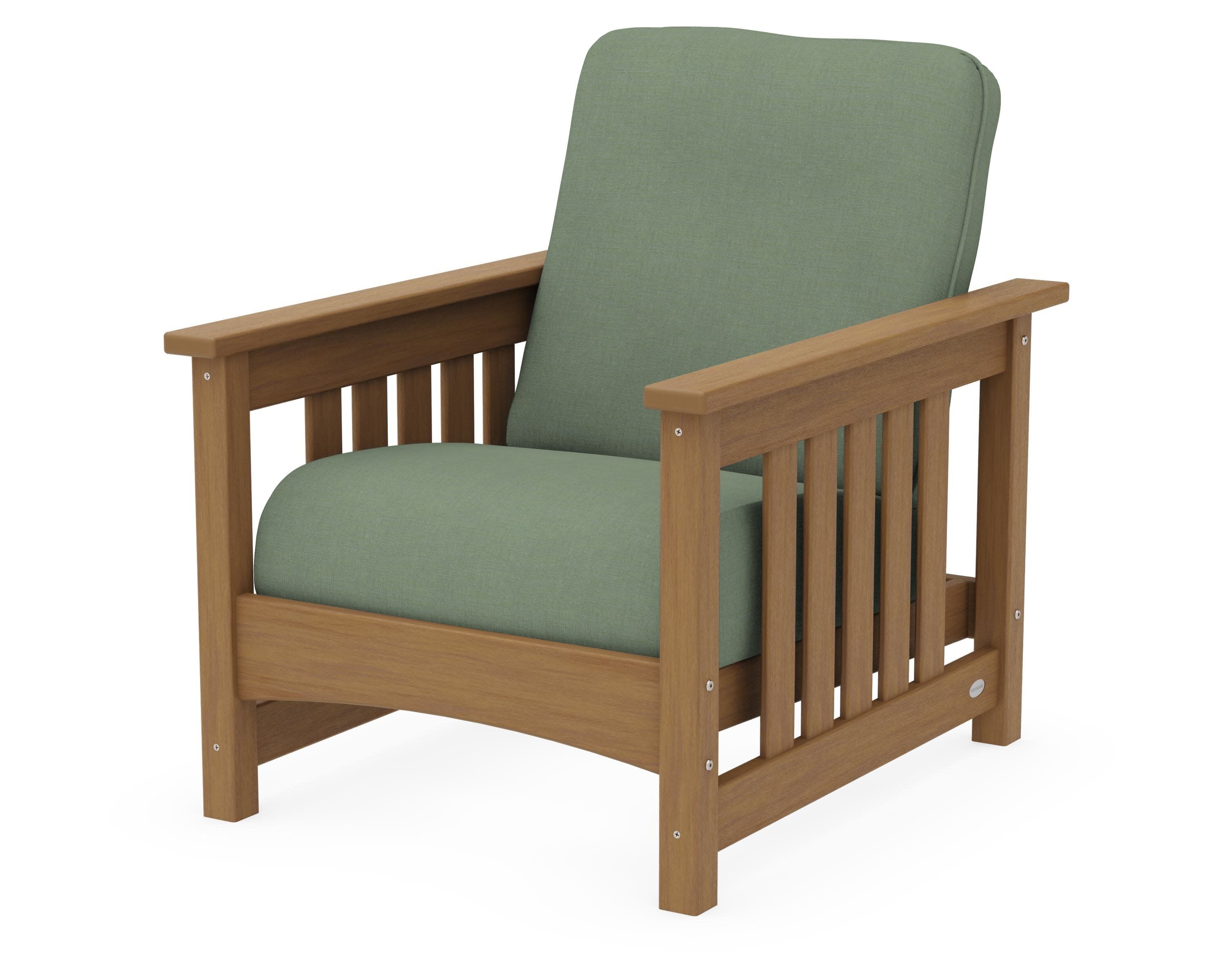 Club Mission Chair in Natural / Exhale Rainwashed