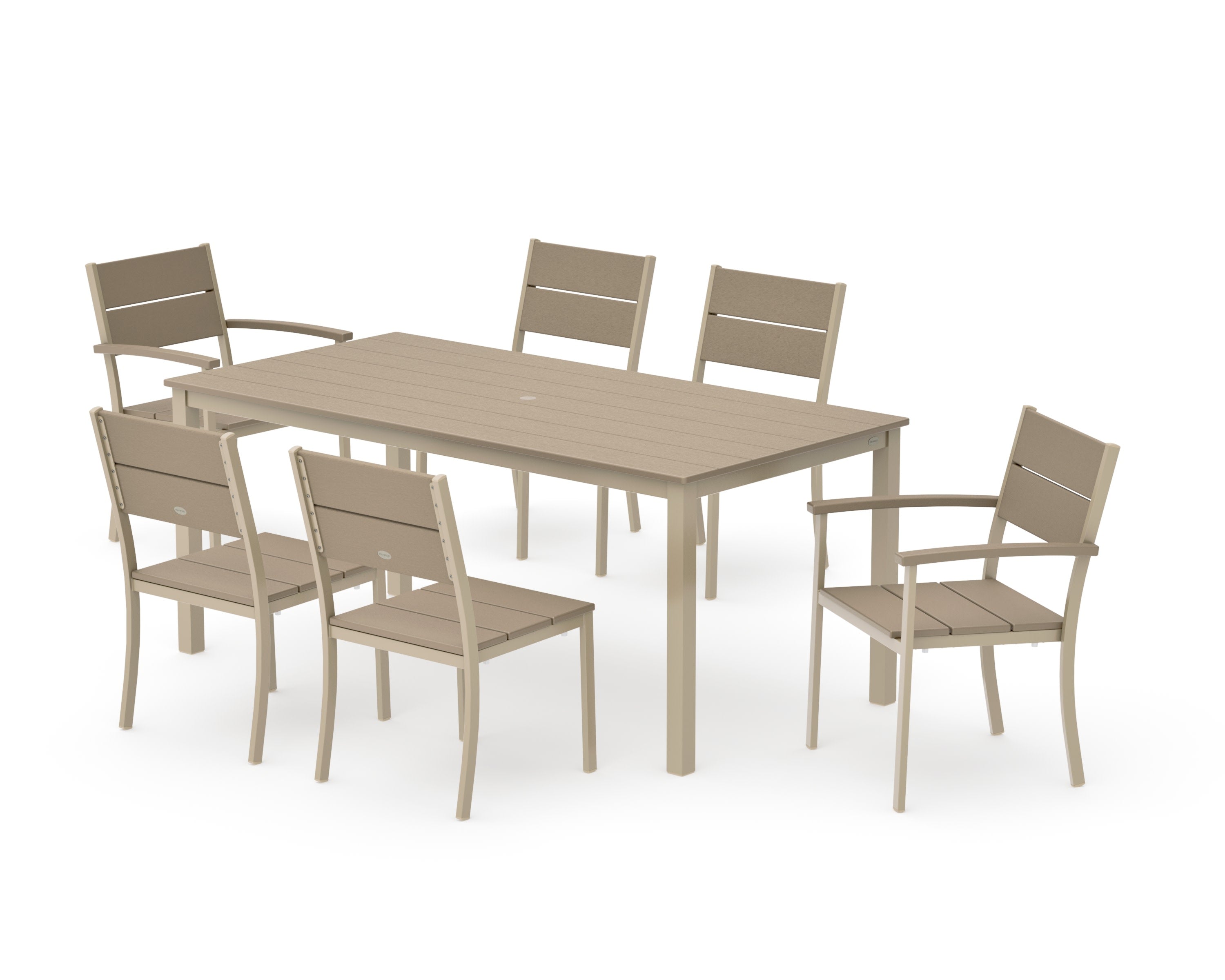 Main Street 7-Piece Dining Set in Sand / Vintage Sahara