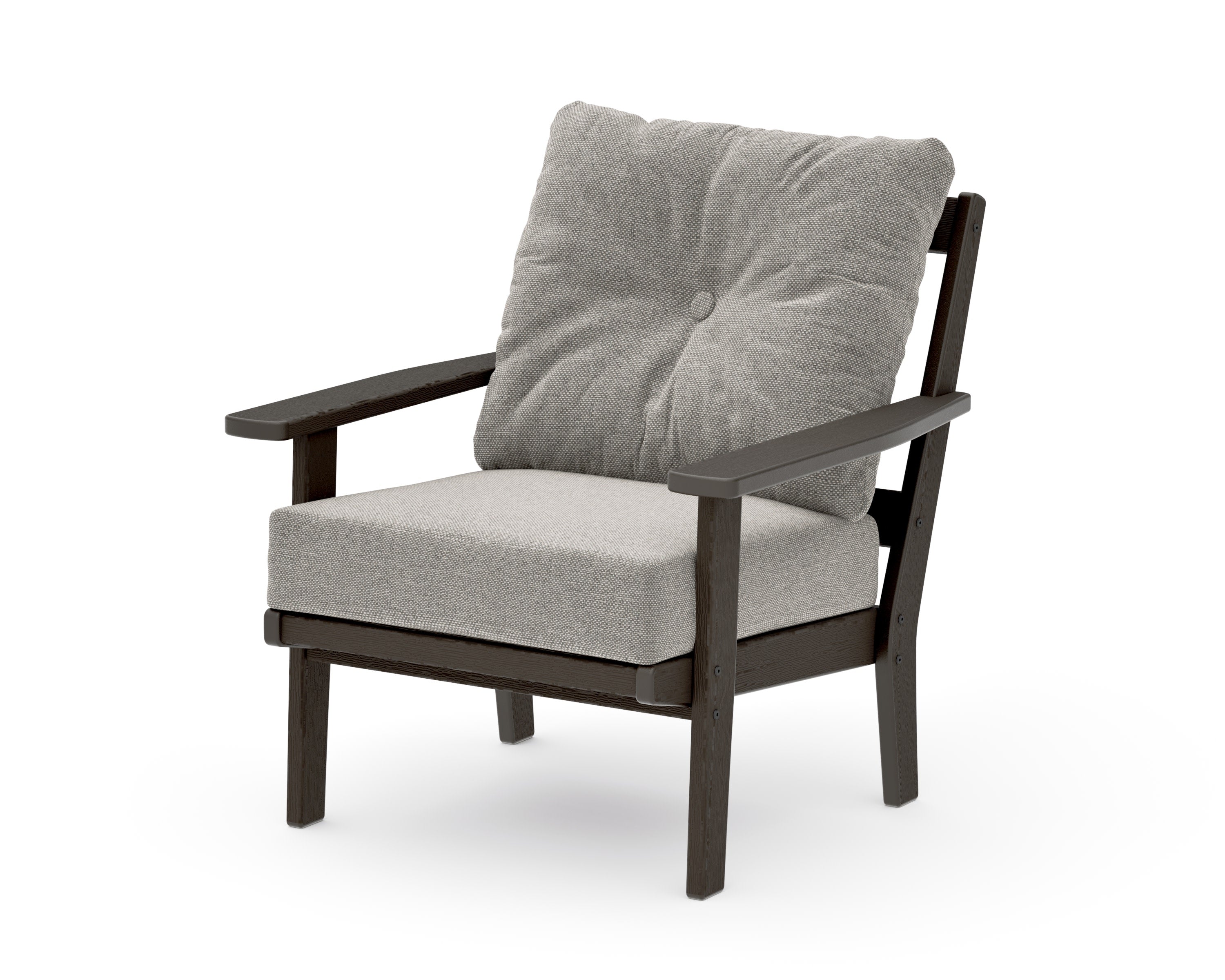 Prairie Deep Seating Chair in Vintage Coffee / Weathered Tweed