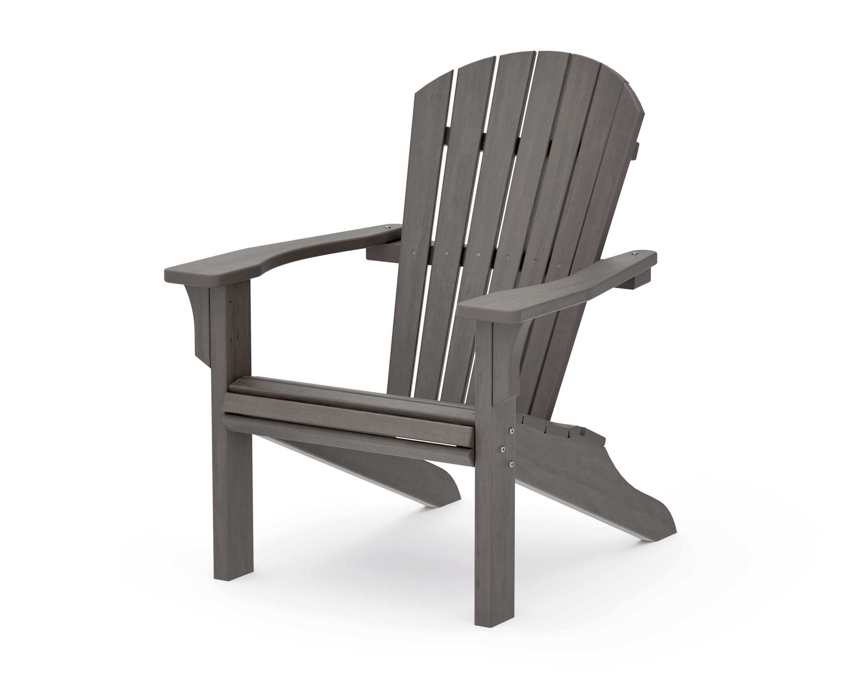 Seashell Adirondack in Driftwood