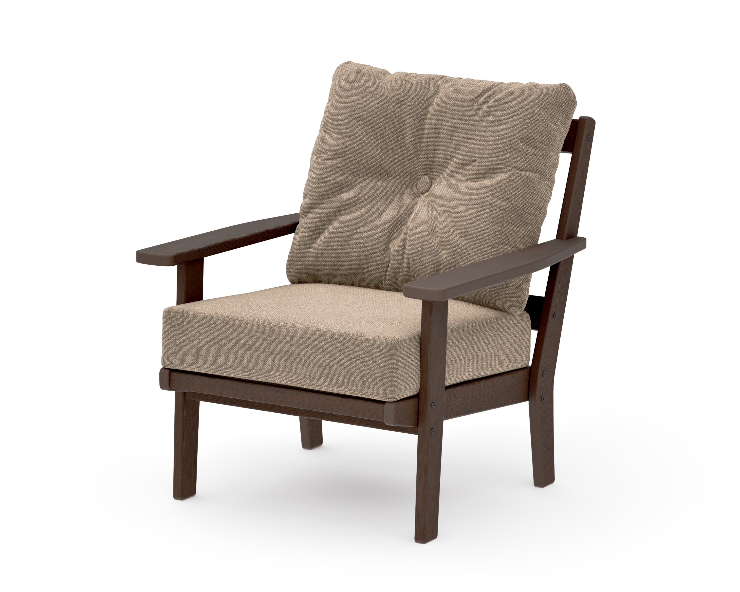 Prairie Deep Seating Chair in Kona / Spiced Burlap