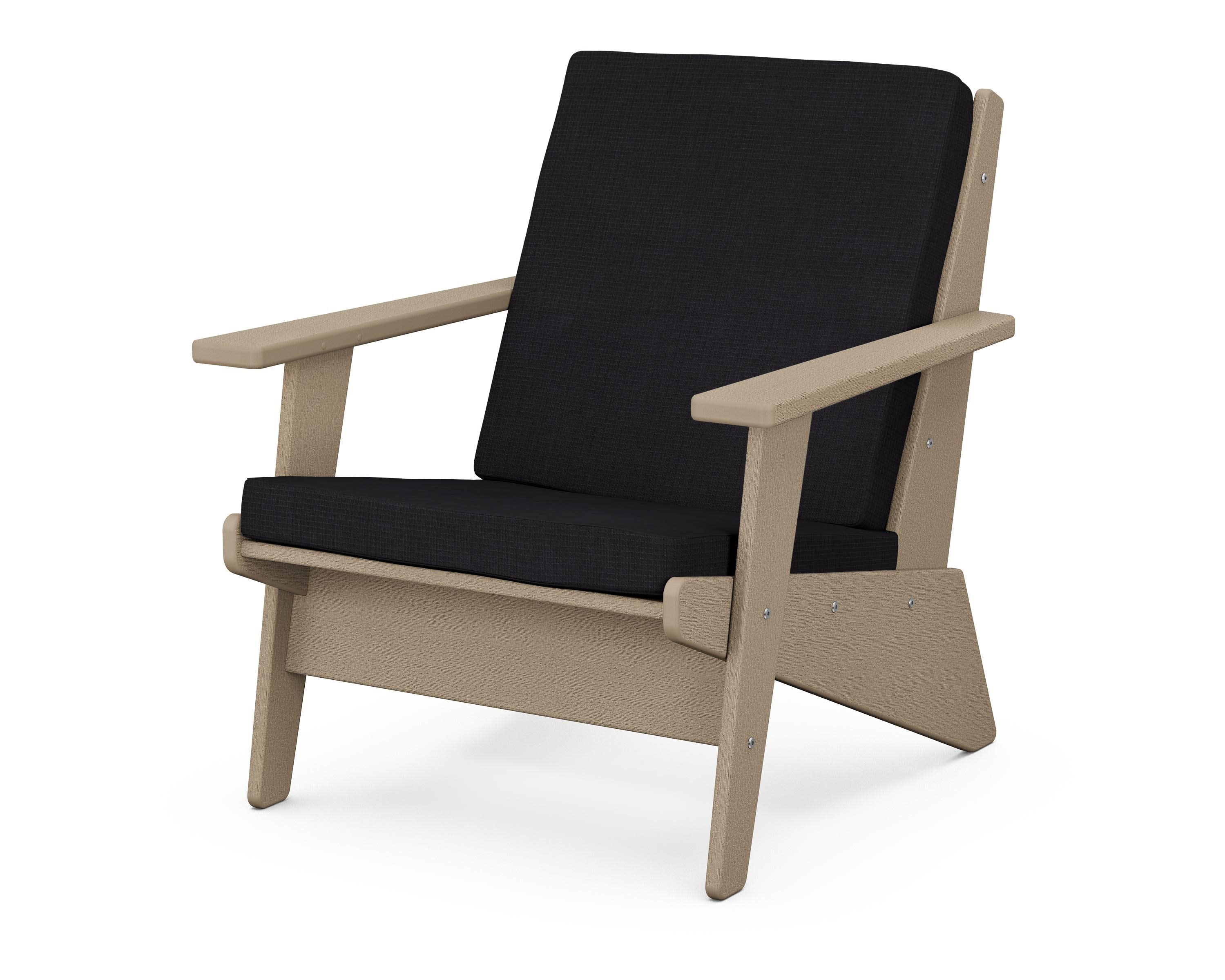 Riviera Modern Lounge Chair in Vintage Sahara / Midnight Linen