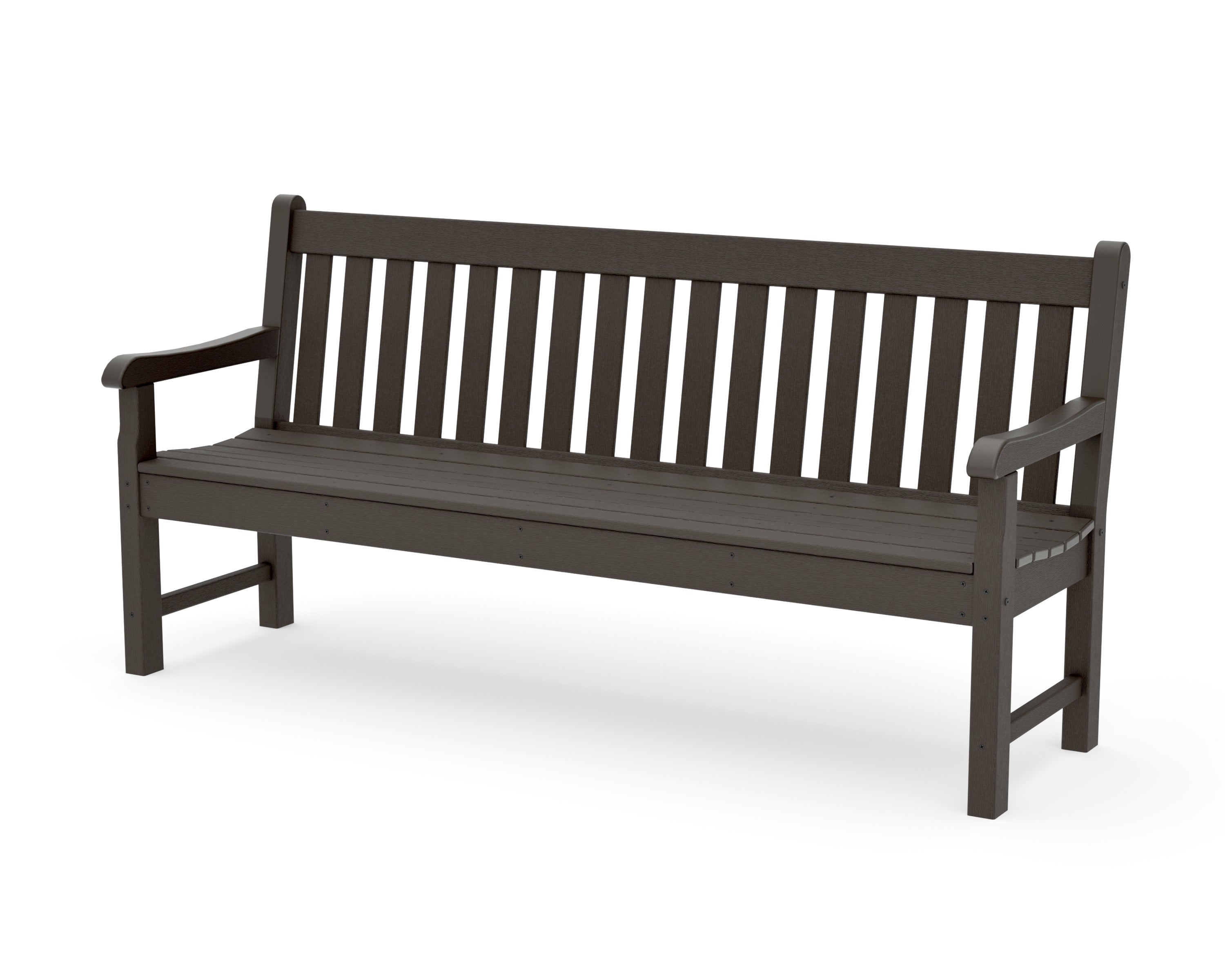 Rockford 72" Bench in Vintage Coffee