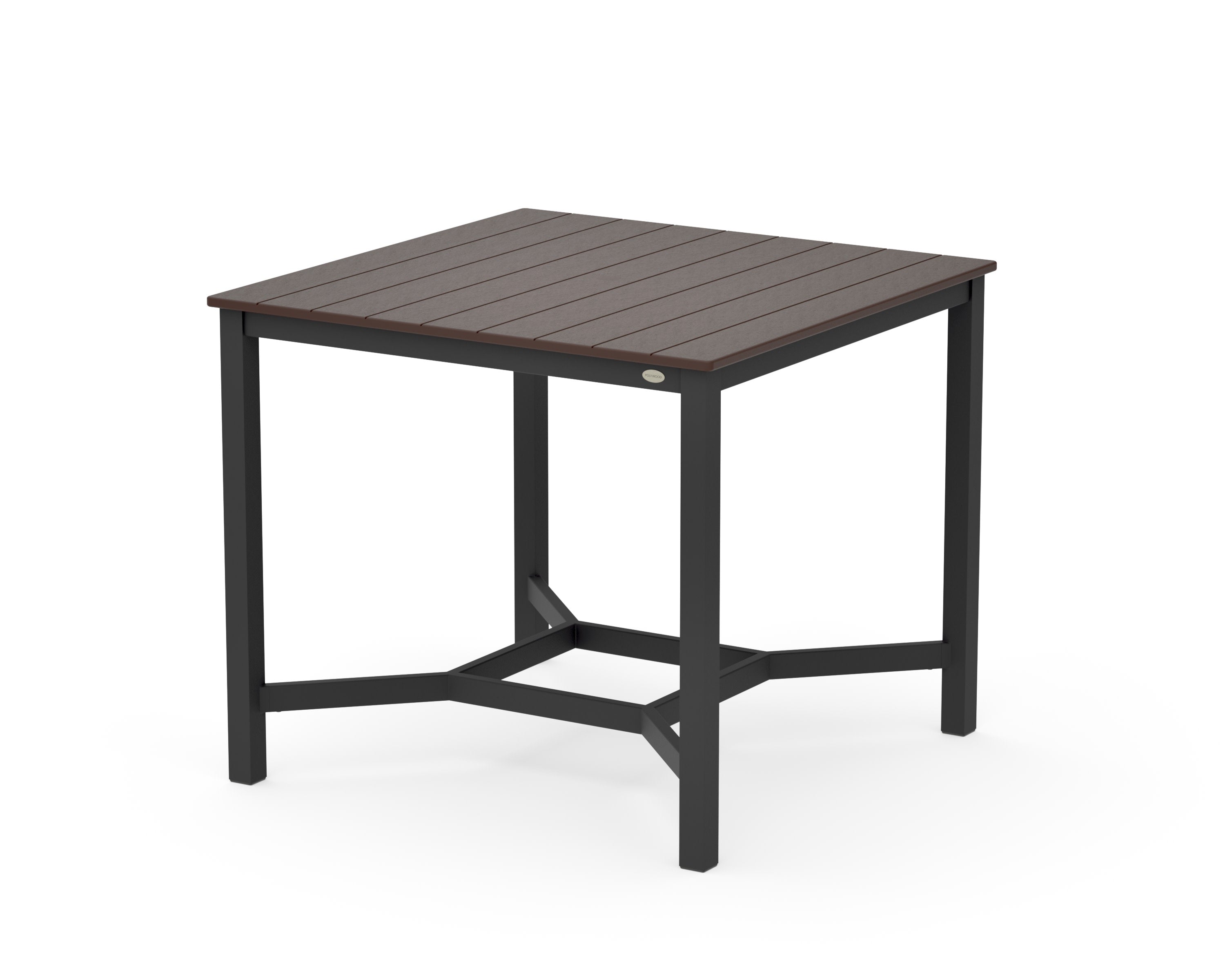 Main Street 42 x 42 Counter Table in Black / Mahogany