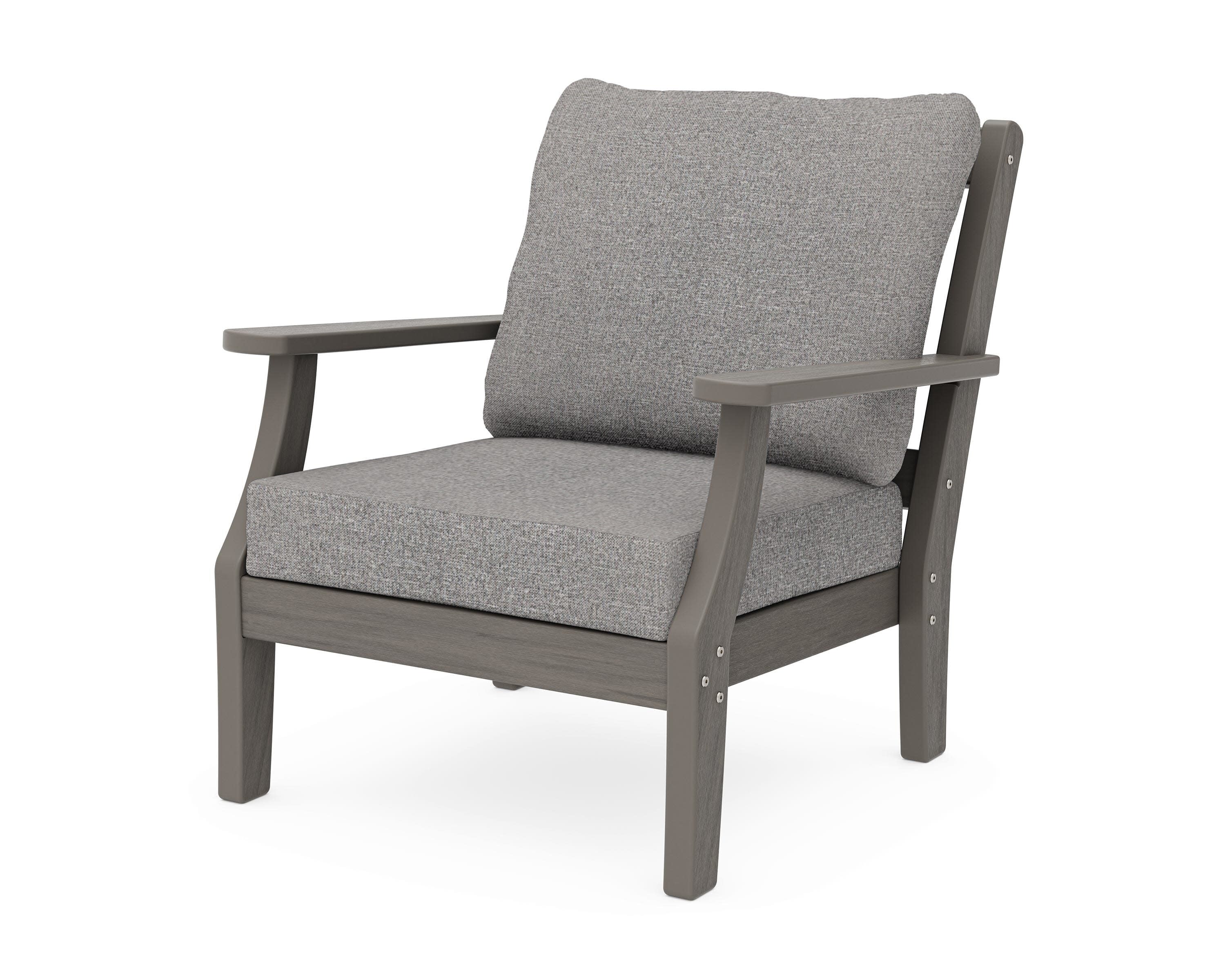 Chinoiserie Deep Seating Chair in Driftwood / Grey Mist