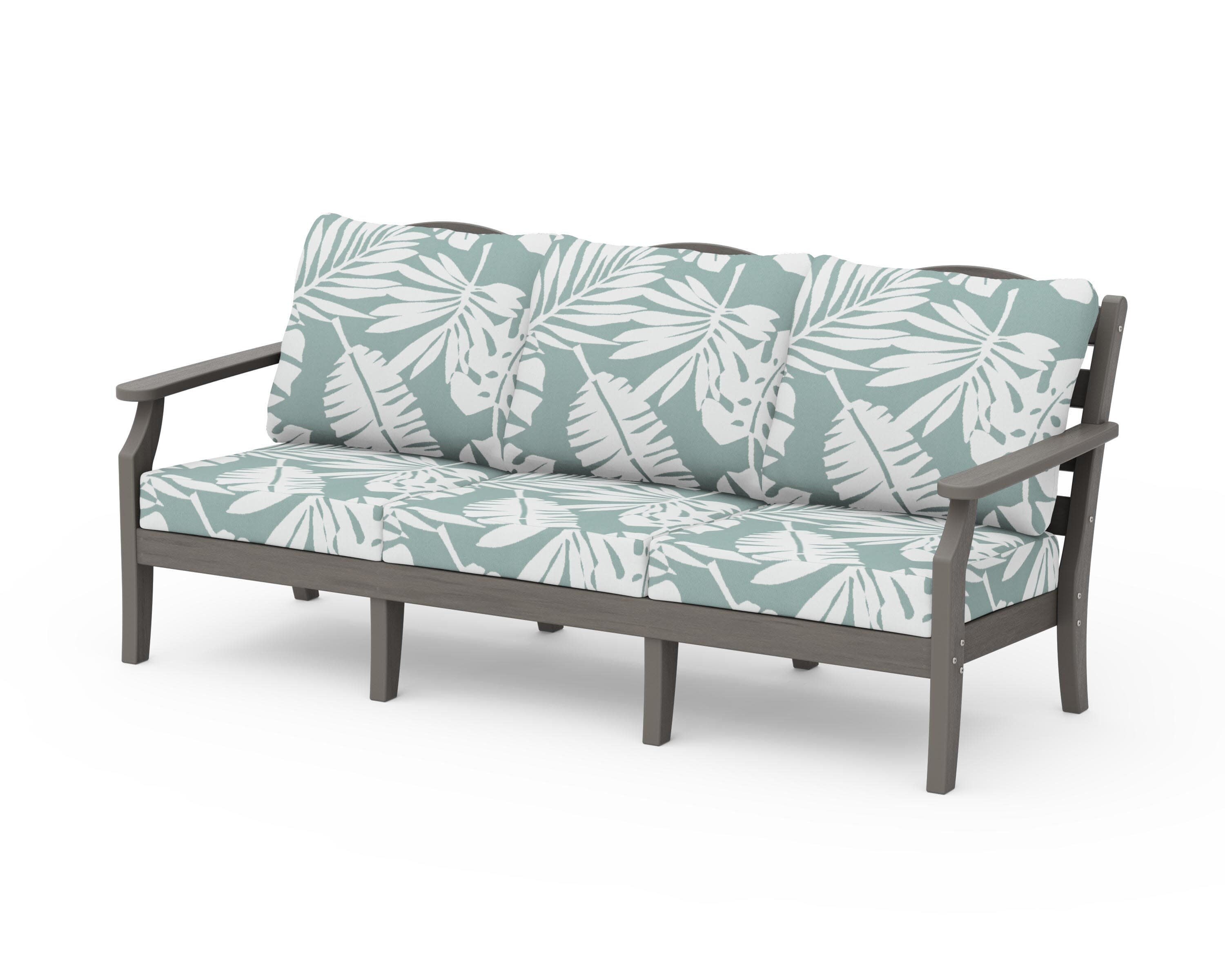 Savannah Deep Seating Sofa in Driftwood / Leaf Glacier Spa