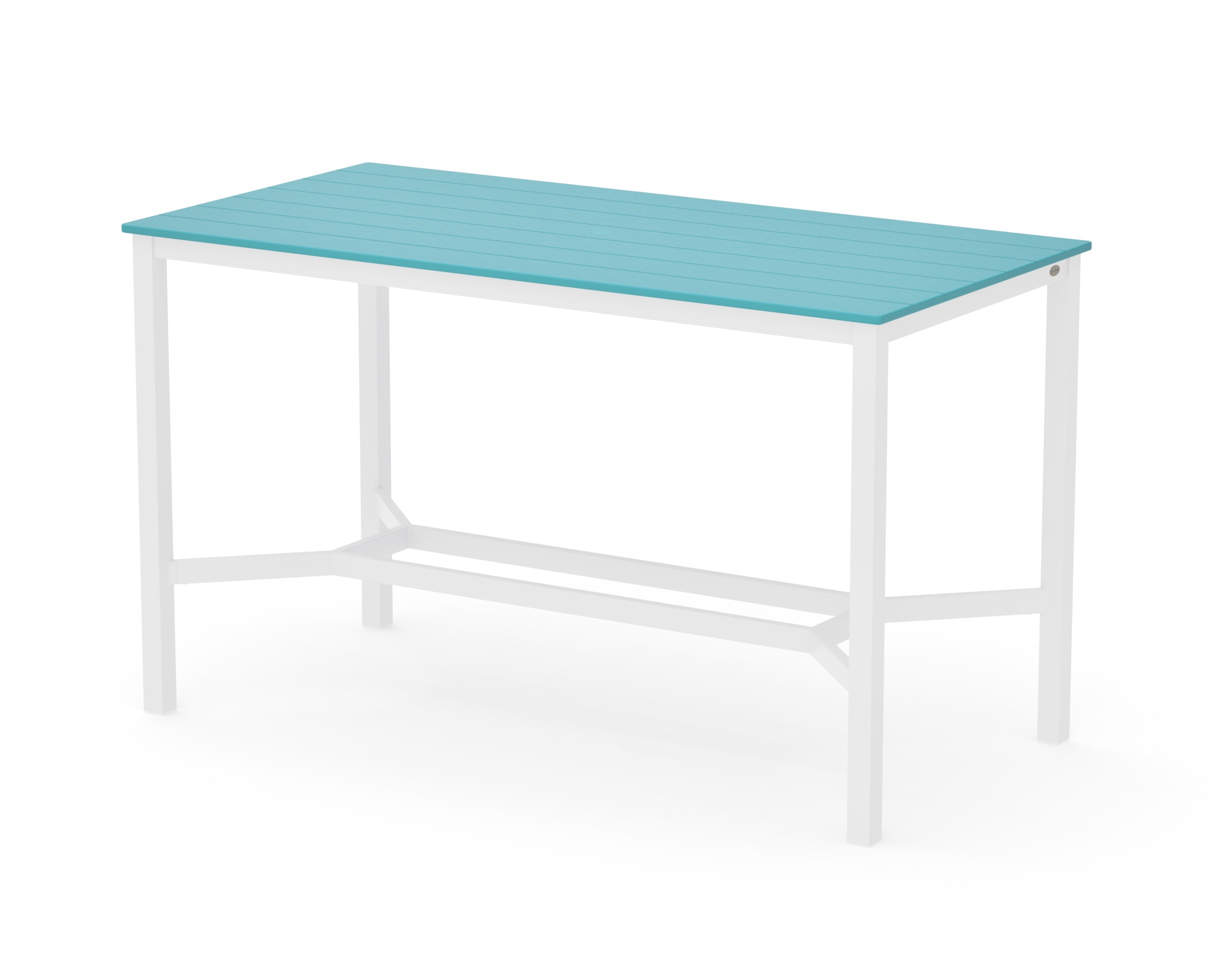 Main Street 36 x 72 Bar Table in White / Aruba