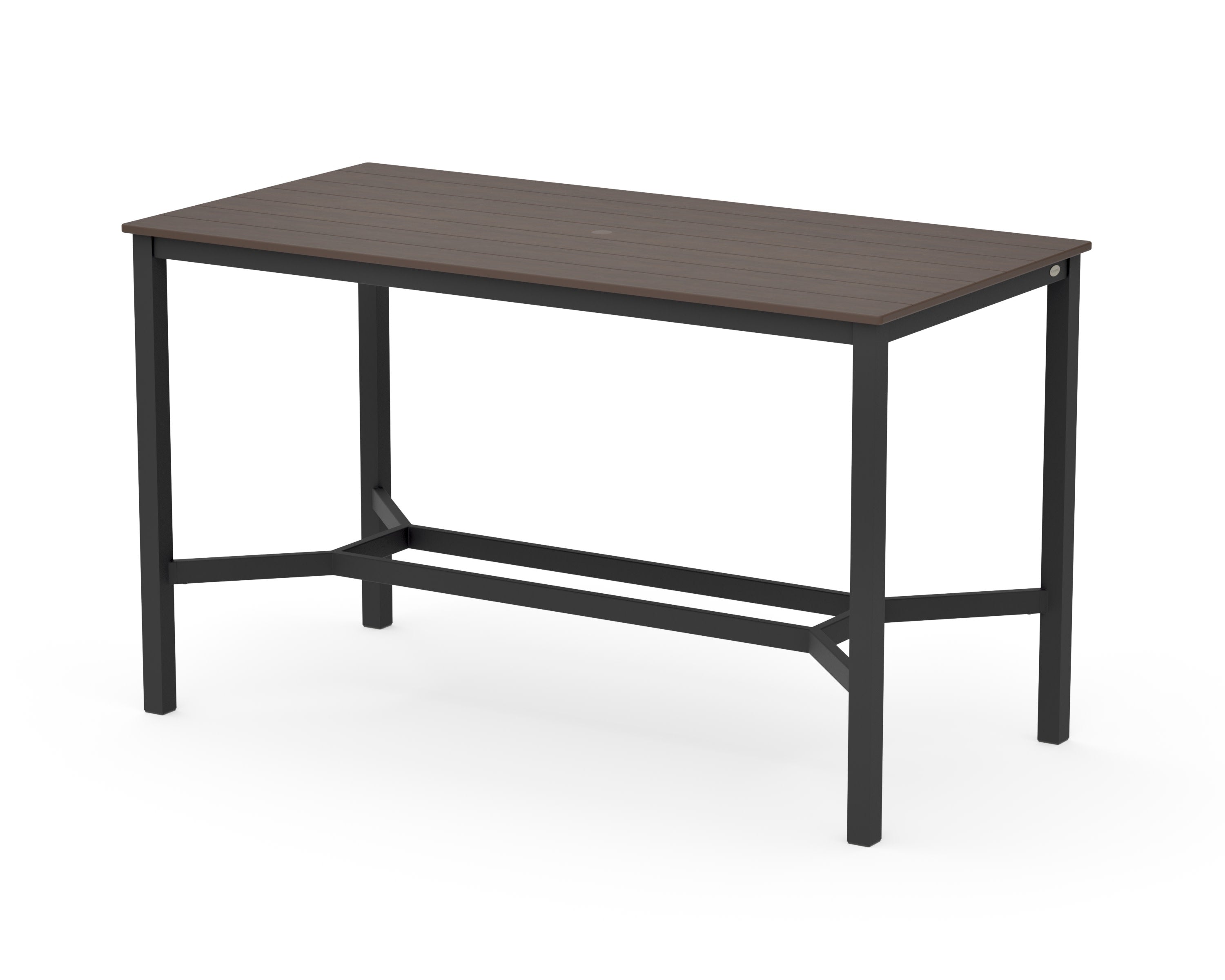 Main Street 36 x 72 Bar Table in Black / Kona