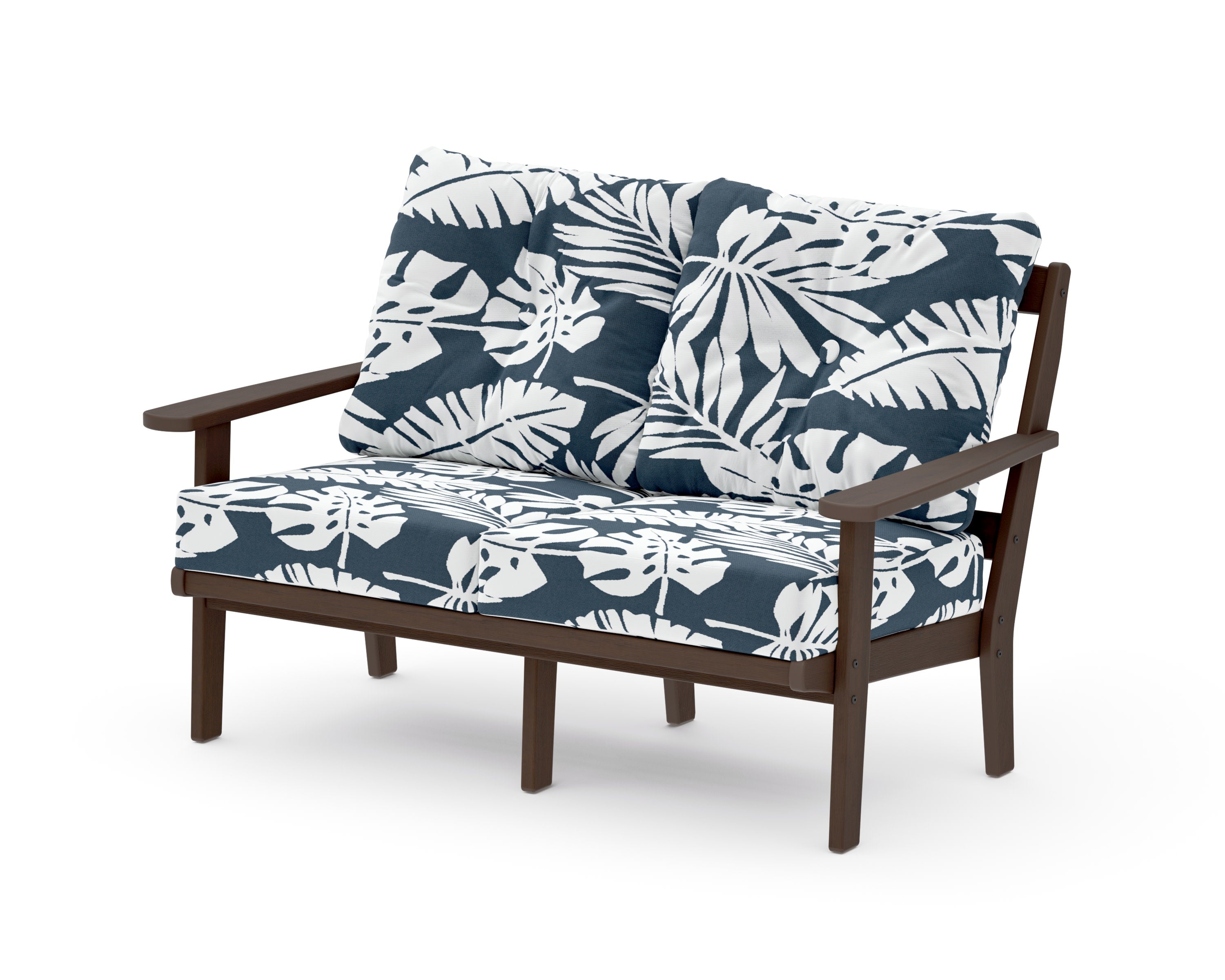 Mission Deep SeatingLoveseat in Kona / Leaf Marine Indigo