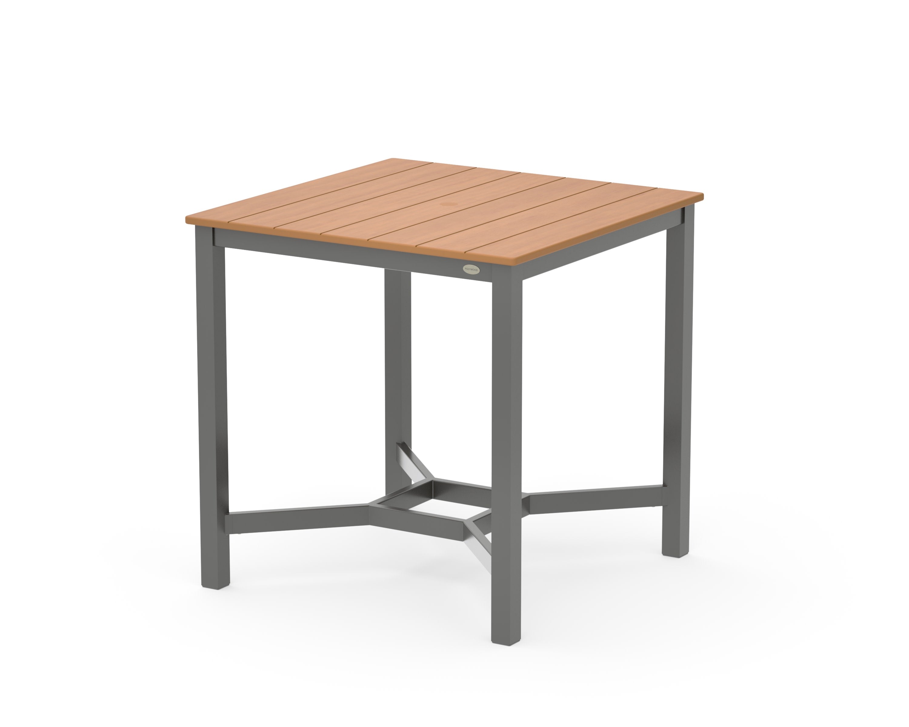 Main Street 36 x 36 Counter Table in Charcoal / Natural