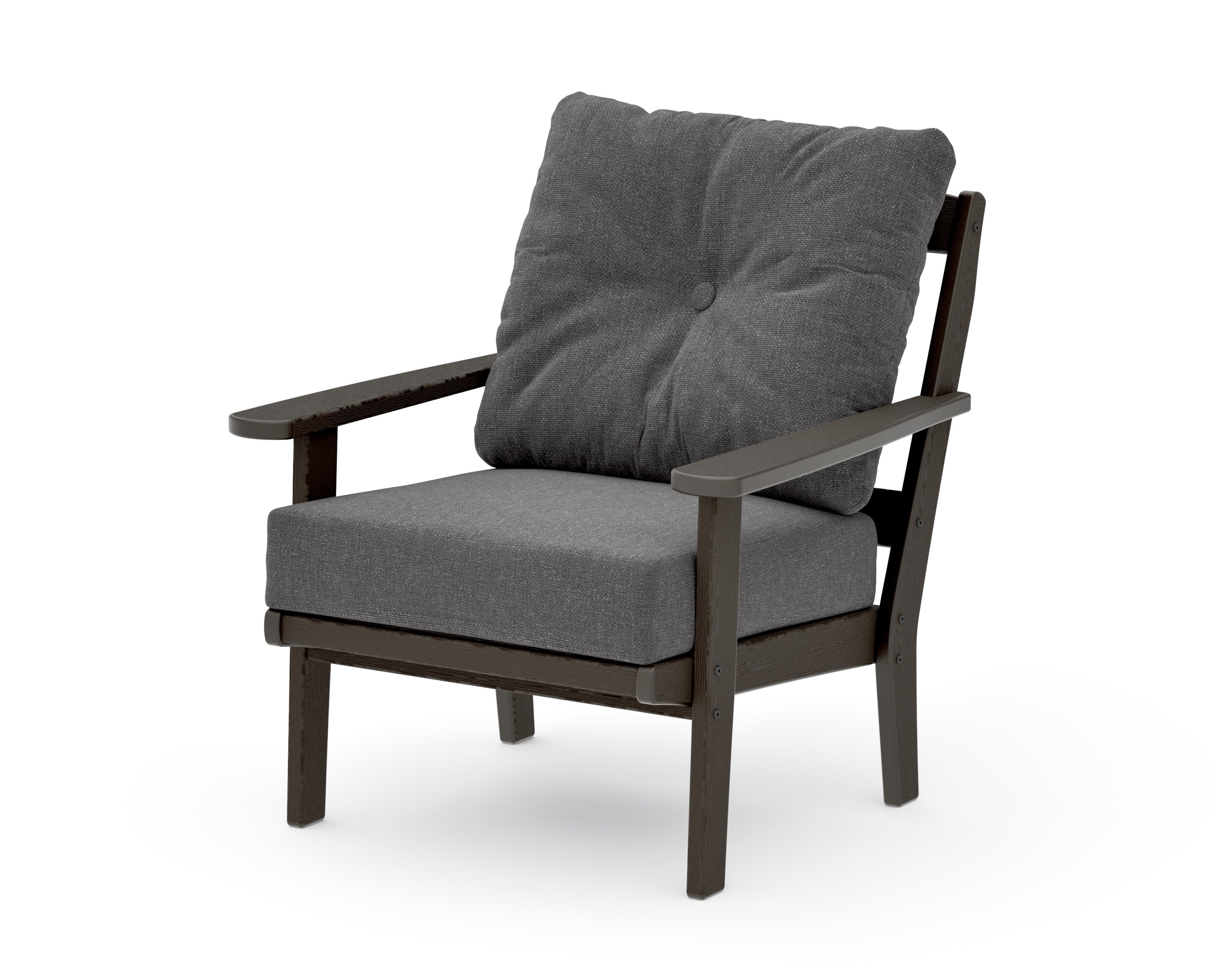 Mission Deep Seating Chair in Vintage Coffee / Ash Charcoal