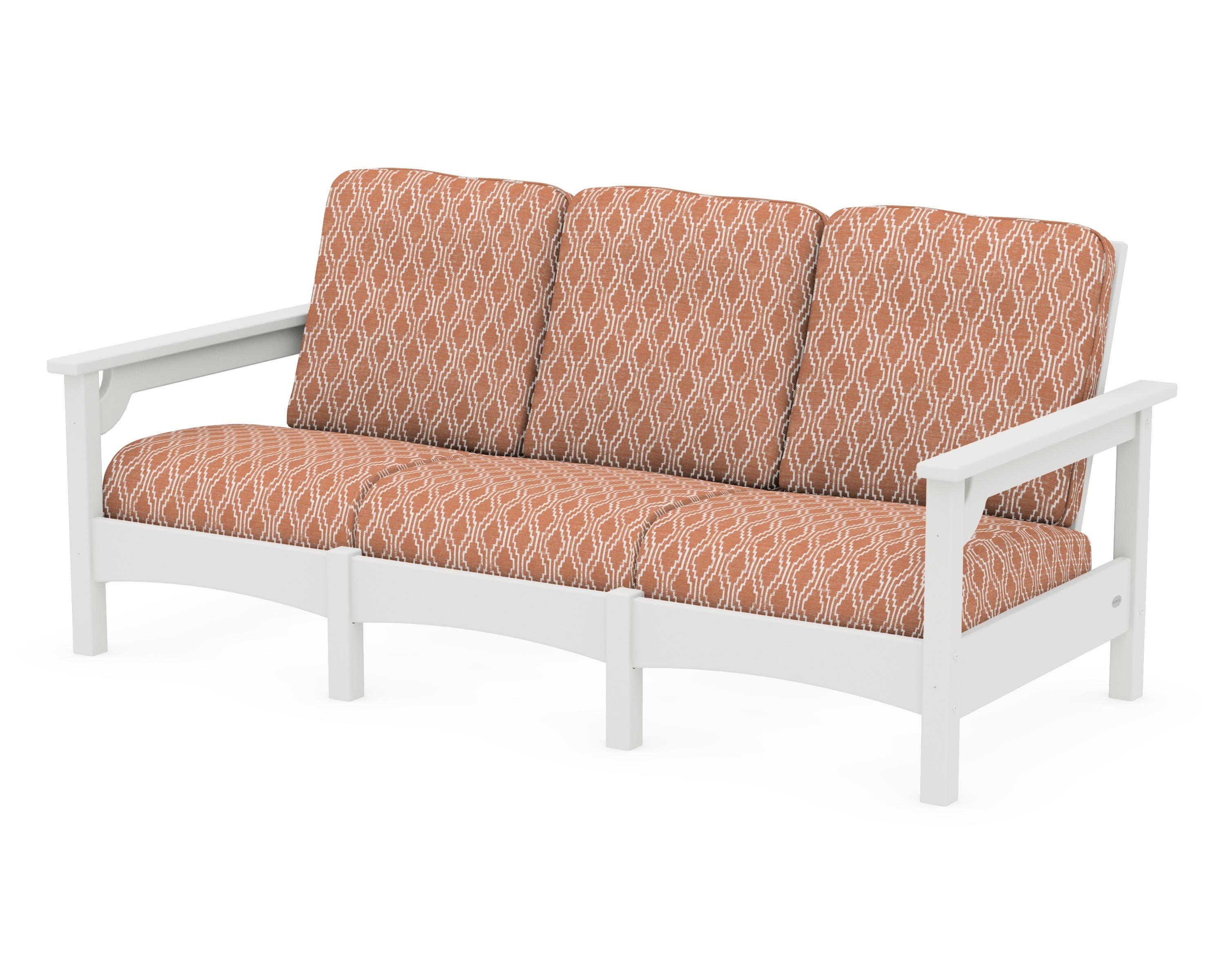 Club Sofa in Vintage White / Solve Clay