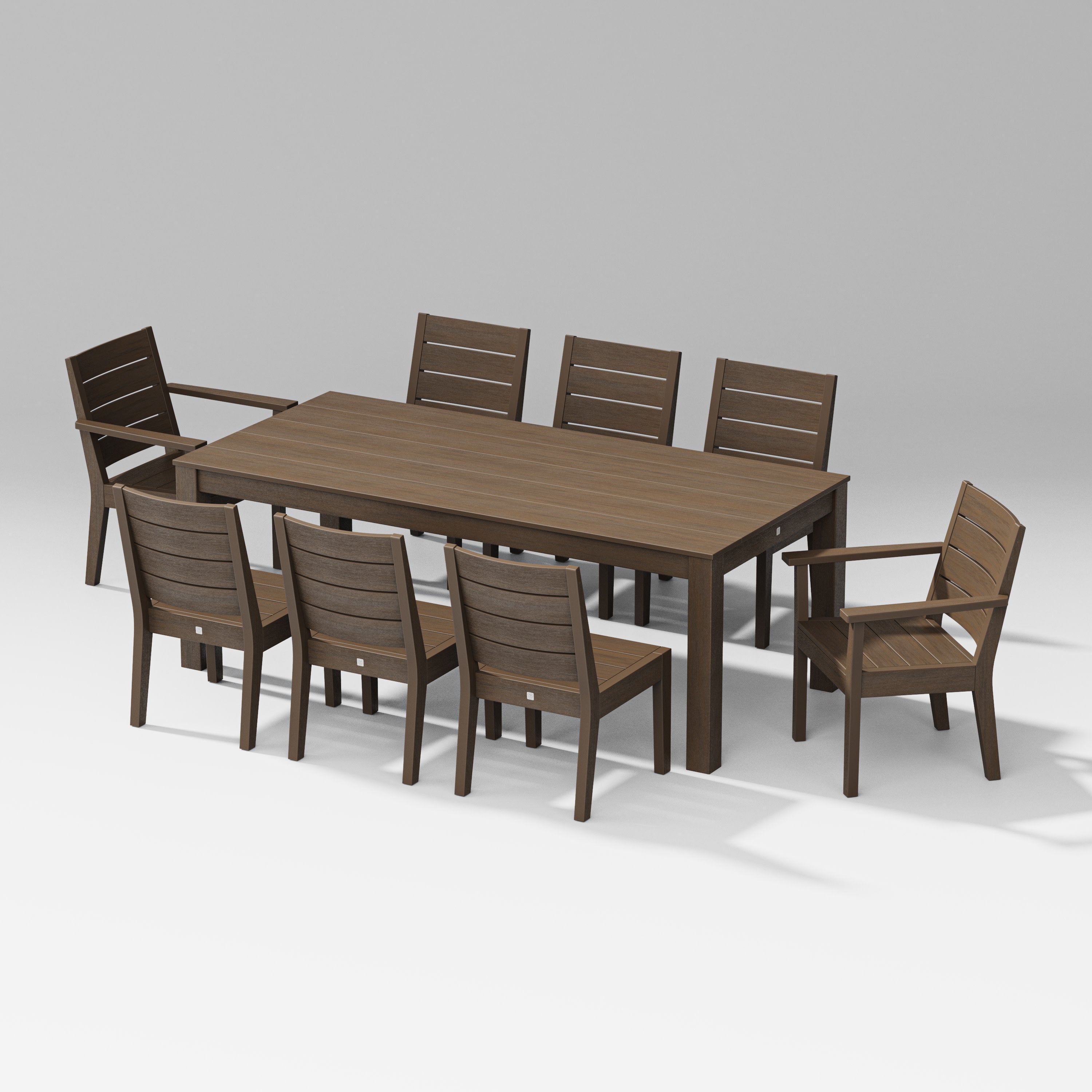 Latitude 9-Piece Parsons Table Dining Set in Kona