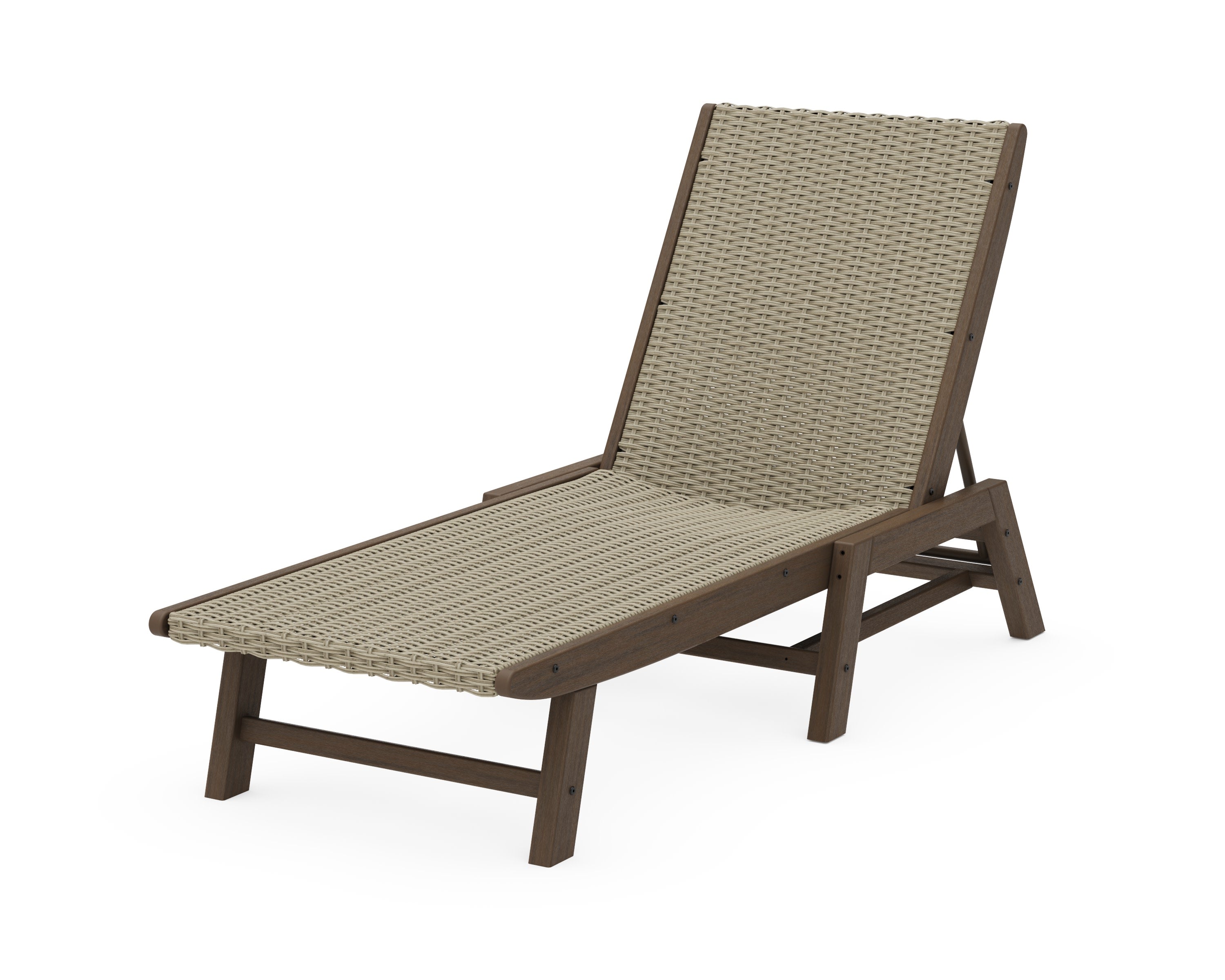 Coastal Woven Chaise in Kona / Dune Grass