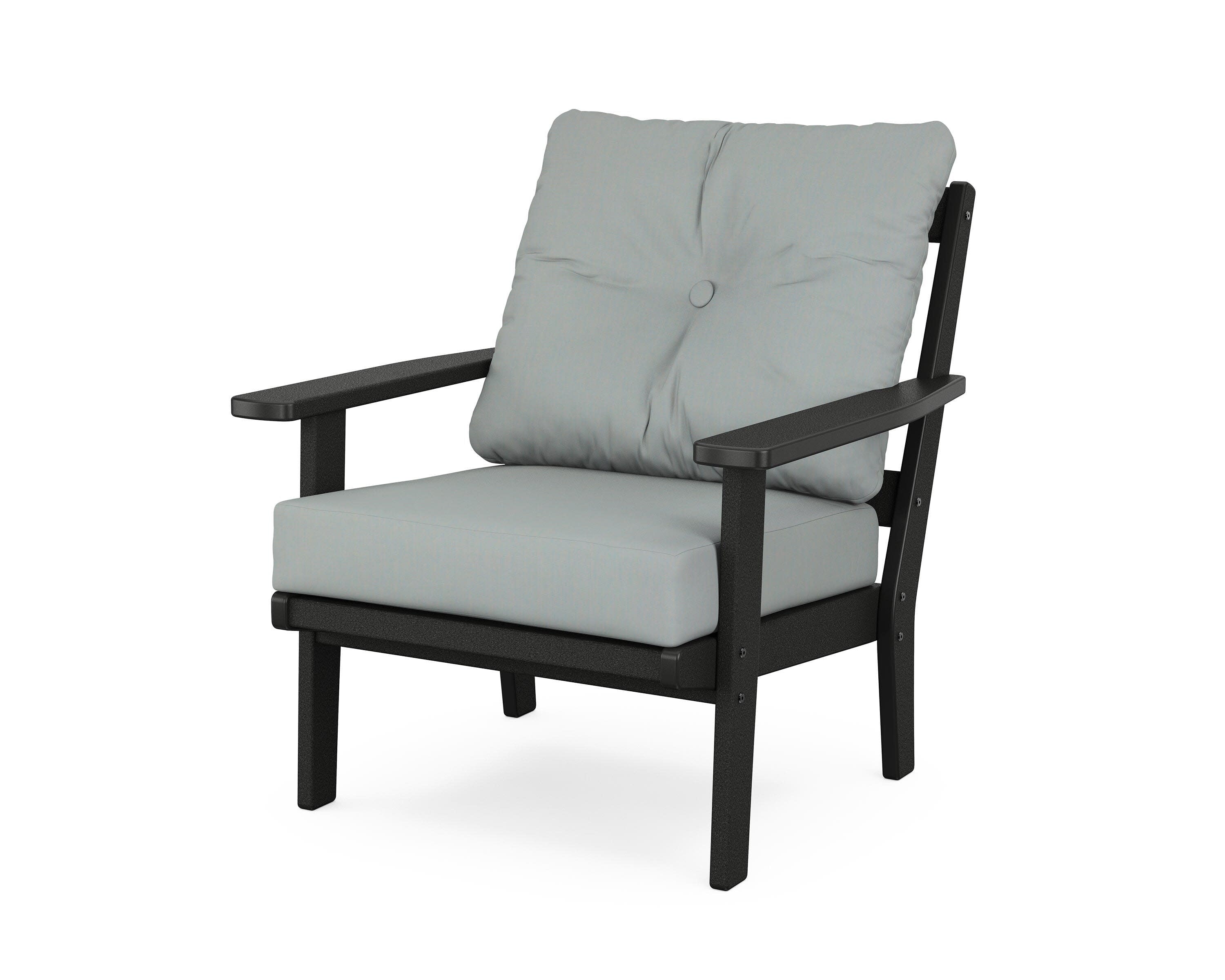 Oxford Deep Seating Chair in Black / Spa