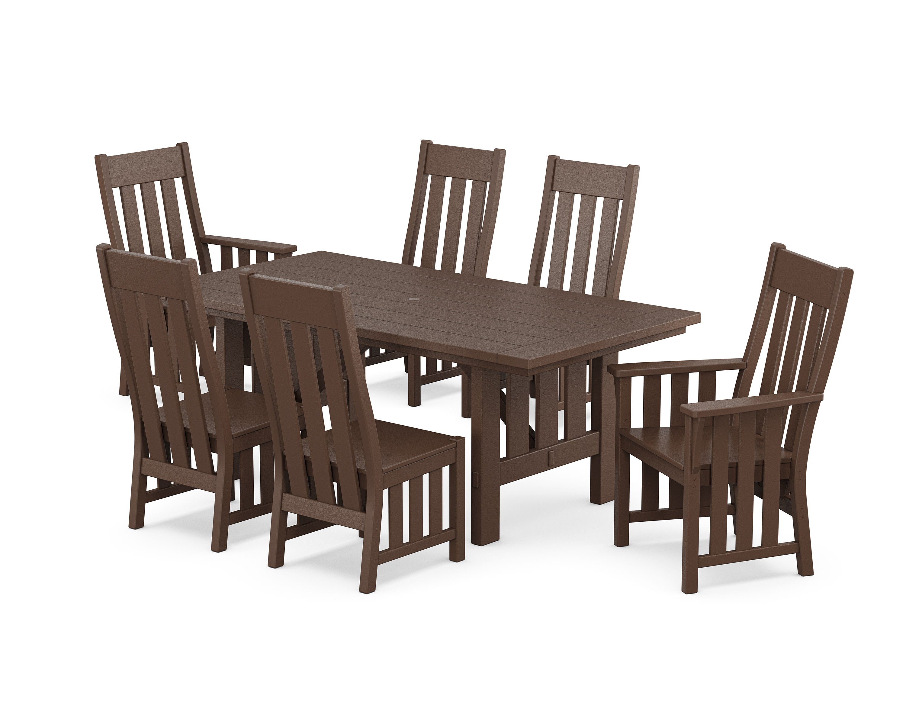 Acadia 7-Piece Dining Set in Mahogany