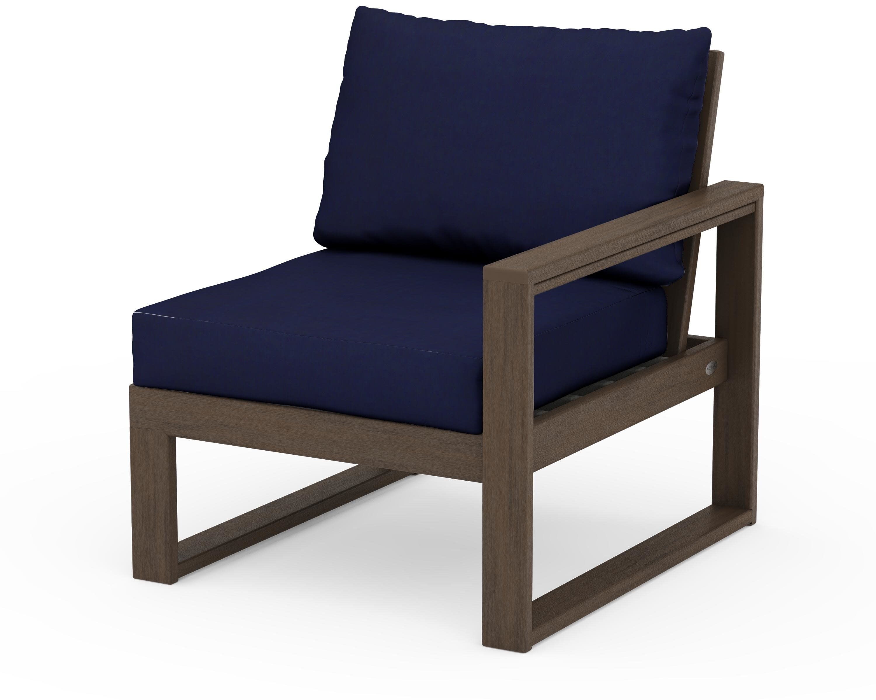 EDGE Modular Right Arm Chair in Kona / Navy
