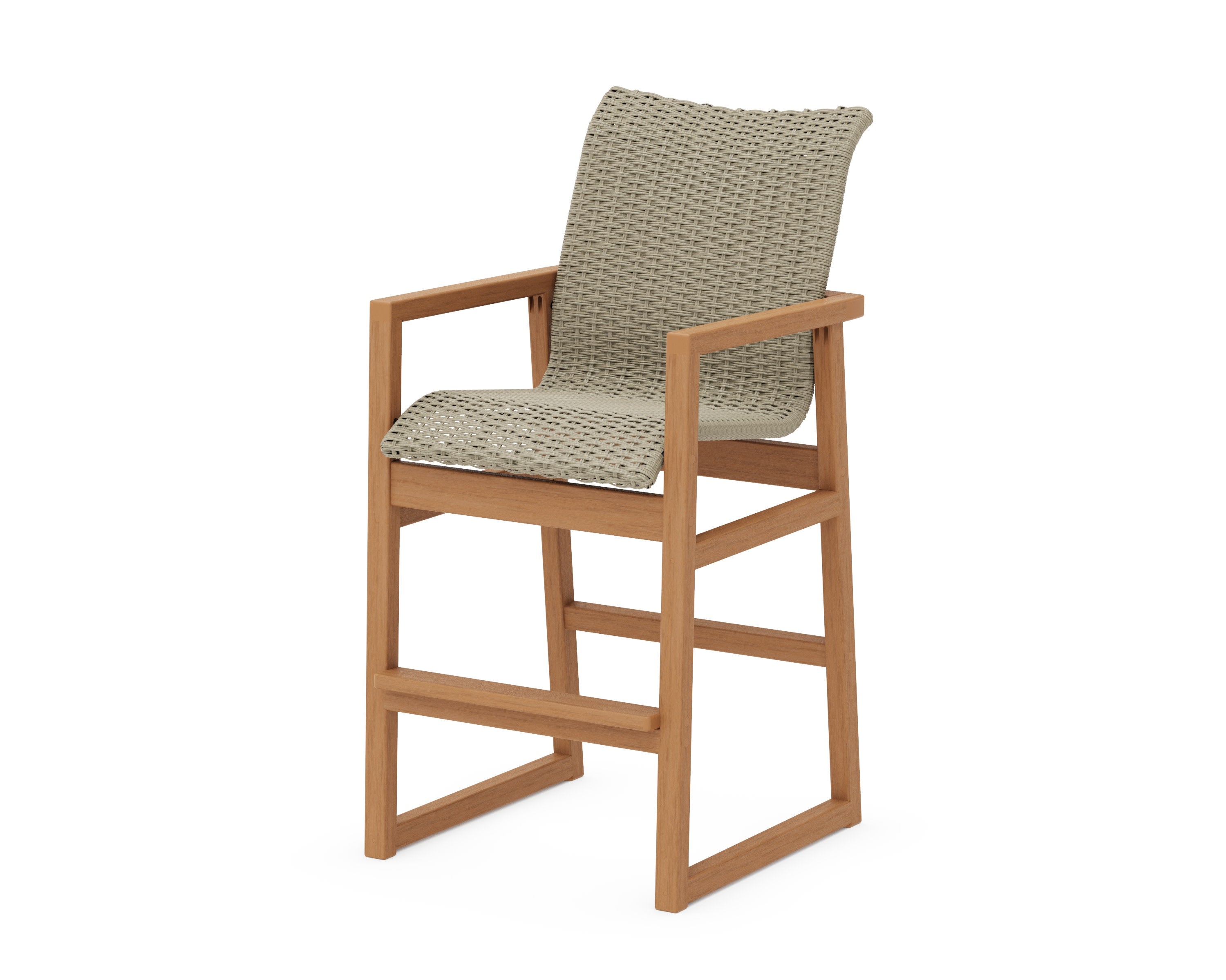 EDGE Woven Bar Arm Chair in Natural / Dune Grass