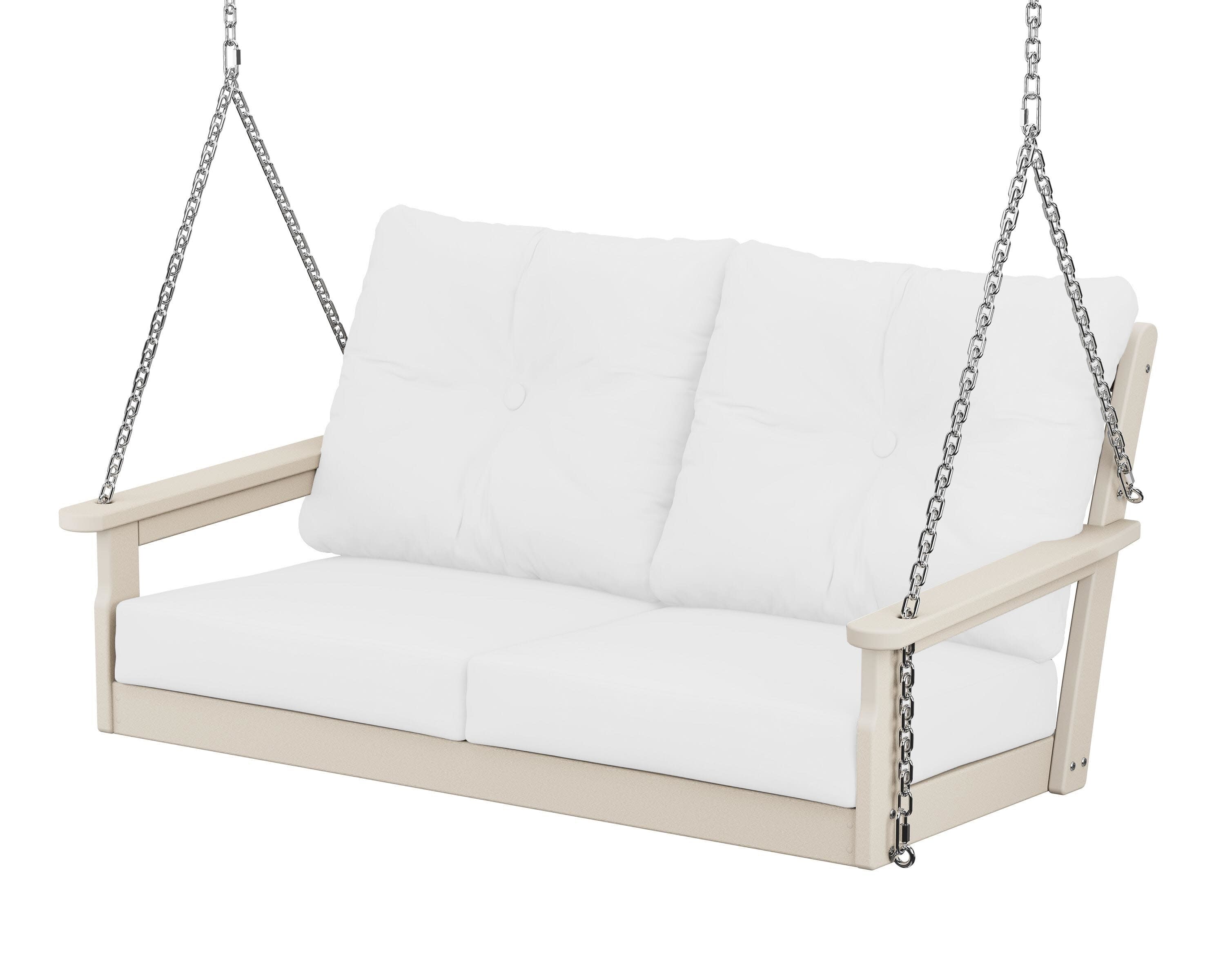Vineyard Deep Seating Swing in Sand / Natural