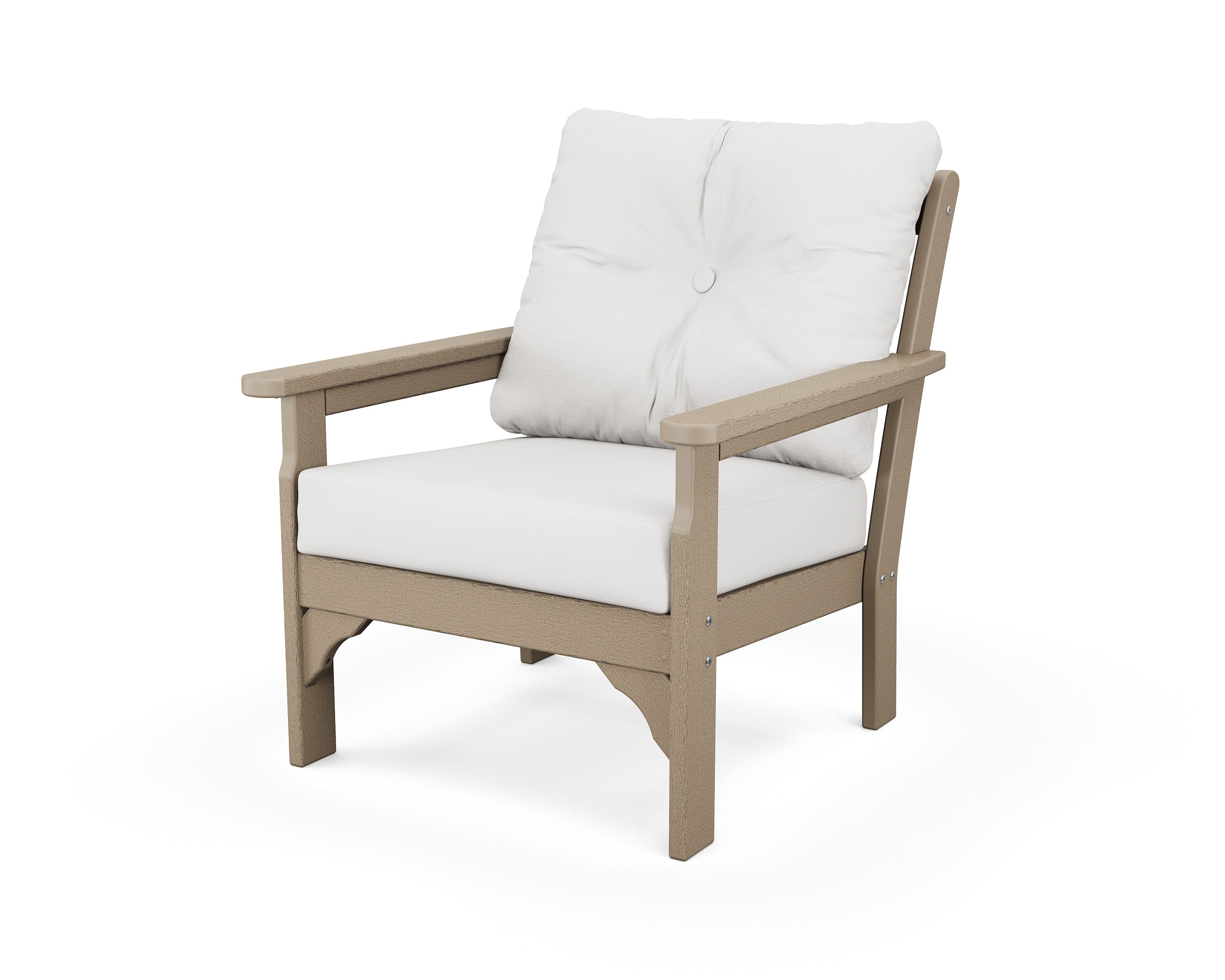 Vineyard Deep Seating Chair in Vintage Sahara / Natural Linen