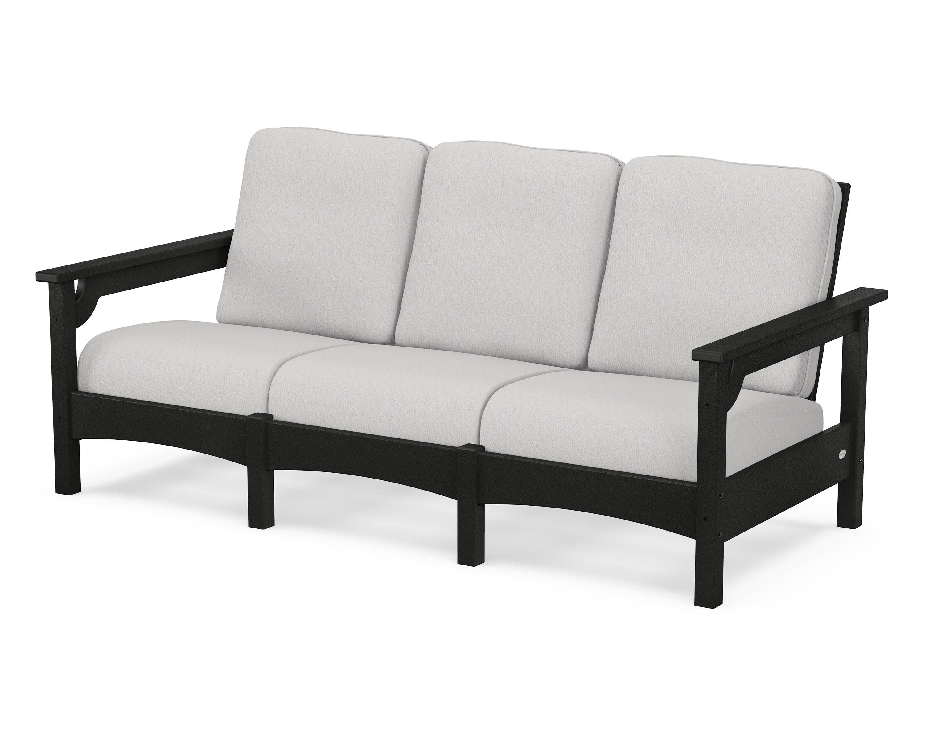 Club Sofa in Black / Diamond in the Rough