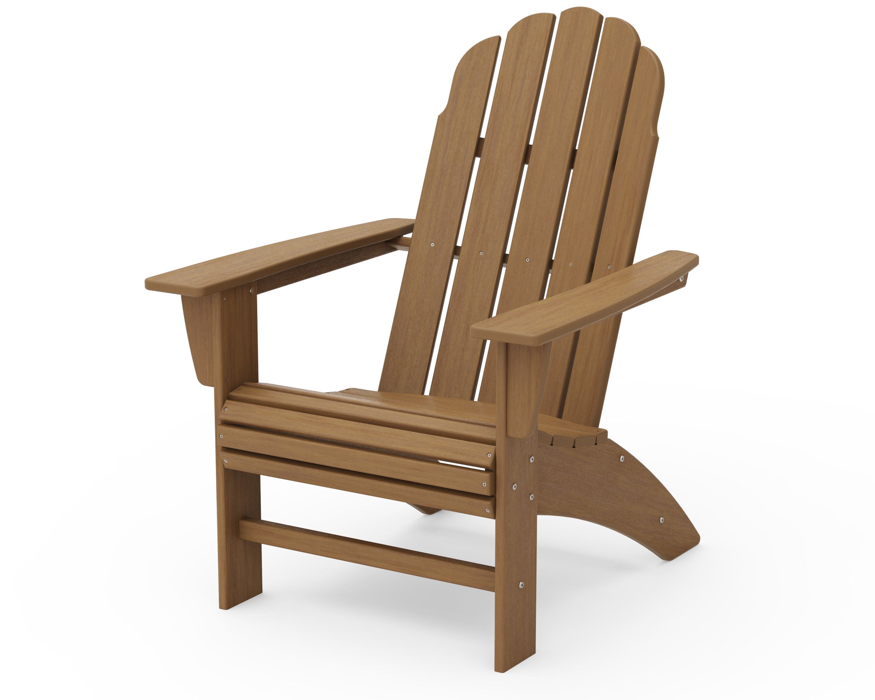 Vineyard Curveback Adirondack Chair in Natural