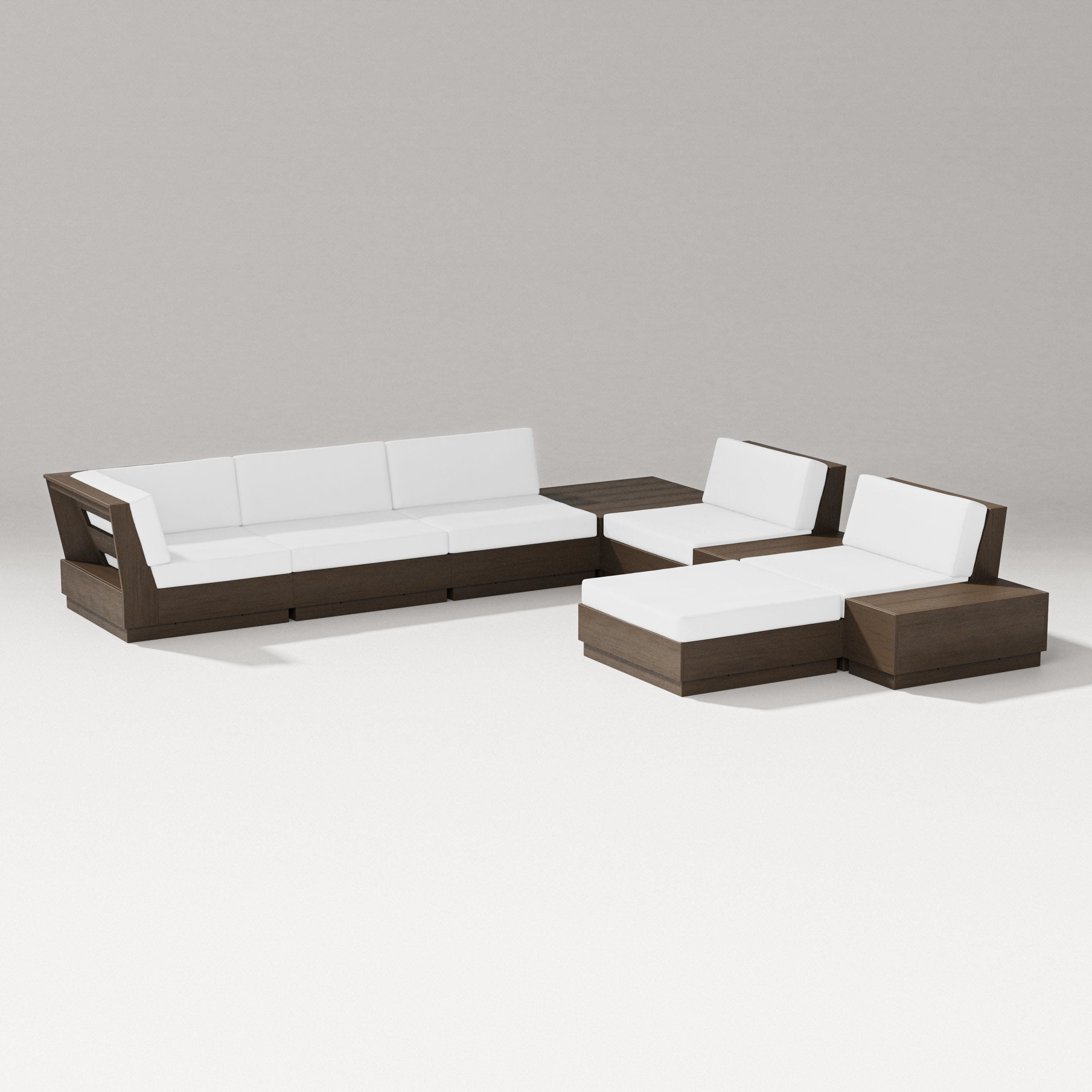 Elevate 9-Piece Conversation Sectional in Kona / Natural