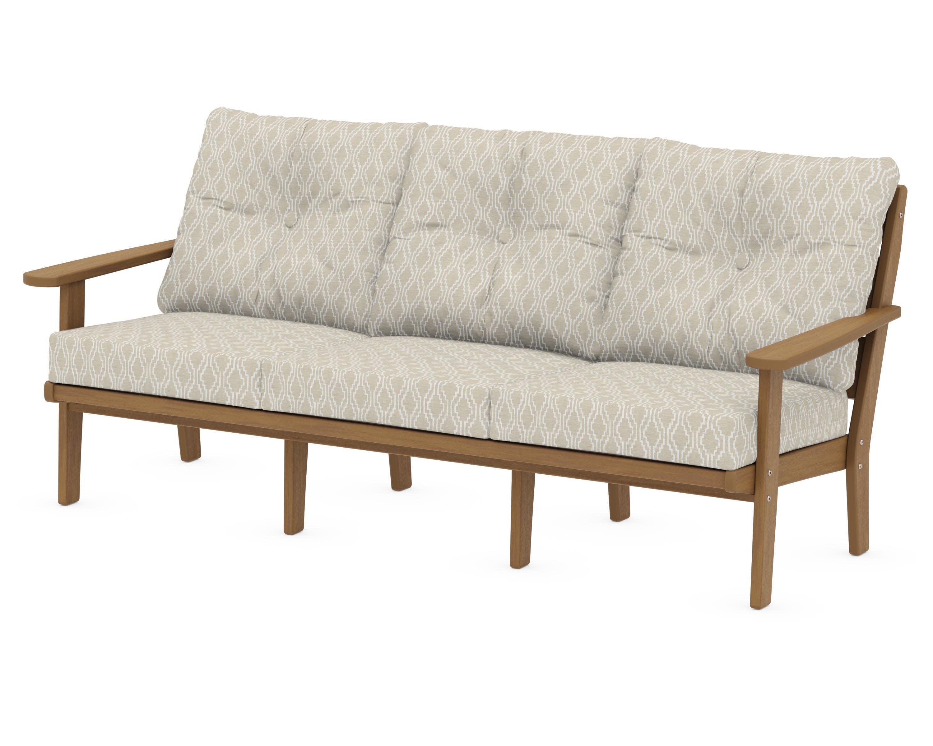 Lakeside Deep Seating Sofa in Natural / Solve Linen