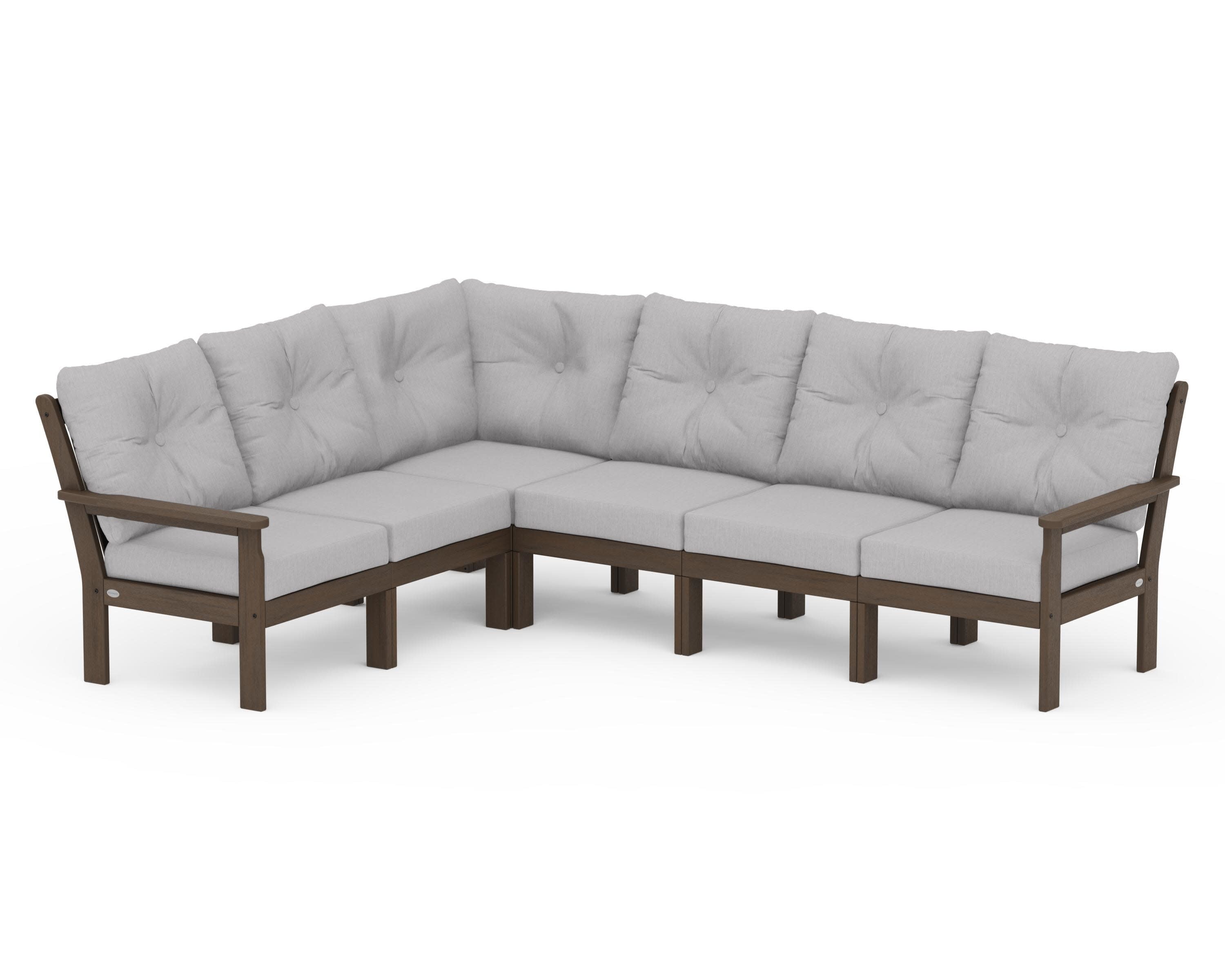 Vineyard 6-Piece Sectional in Kona / Granite