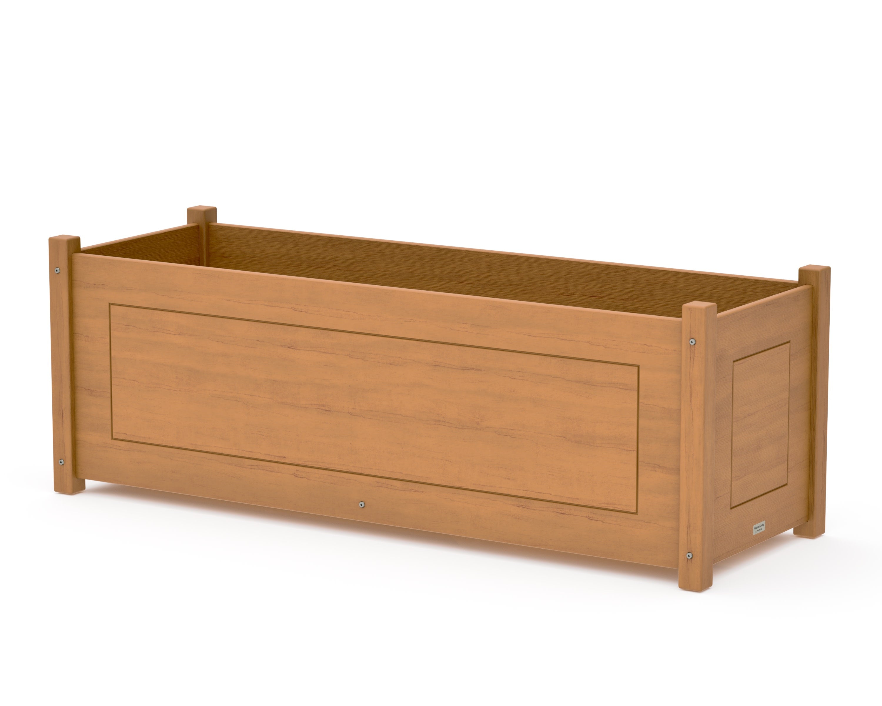Country Living Large Rectangle Triple Planter Box in Natural
