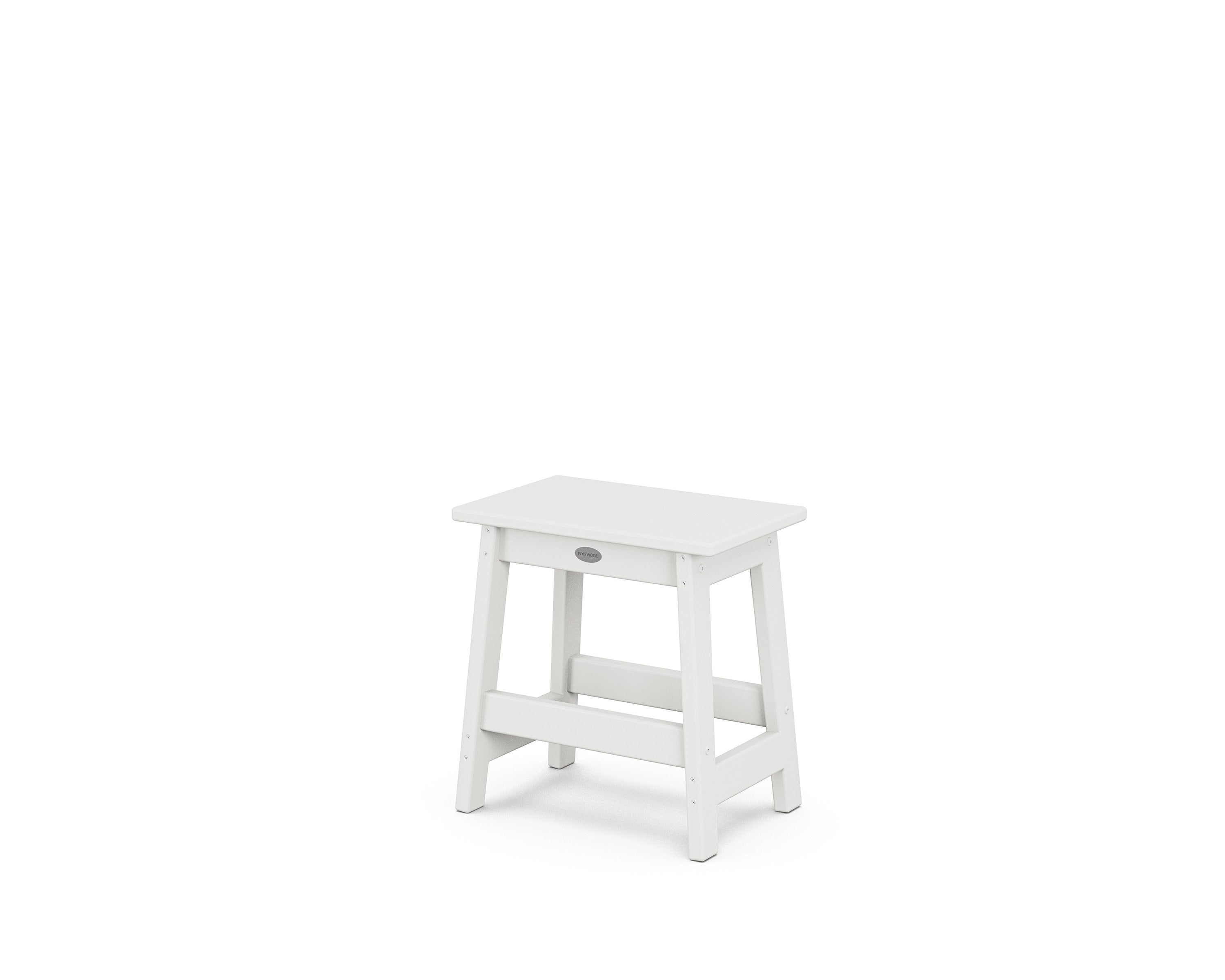 Modern Studio Stool in White