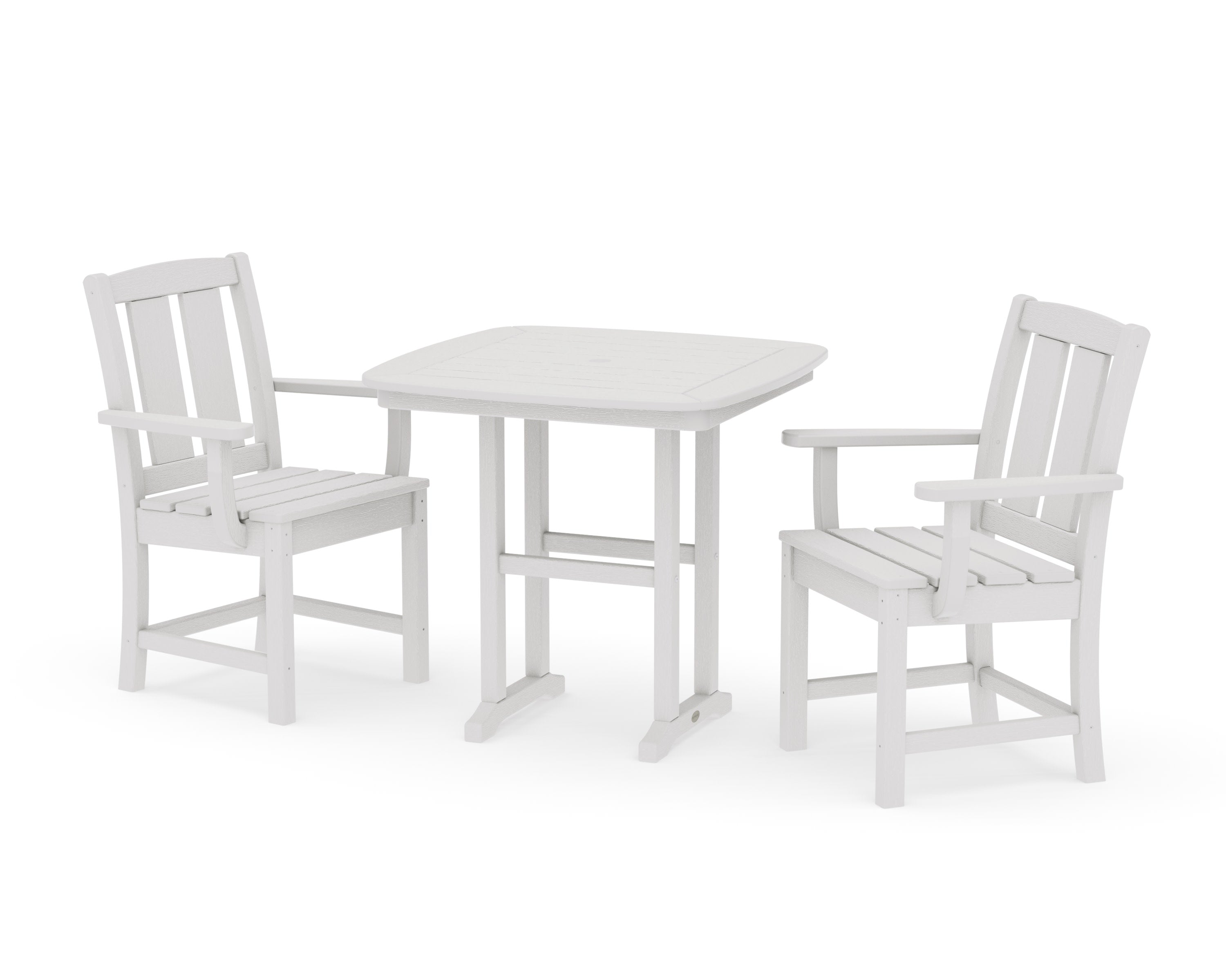 Mission 3-Piece Dining Set in Vintage White