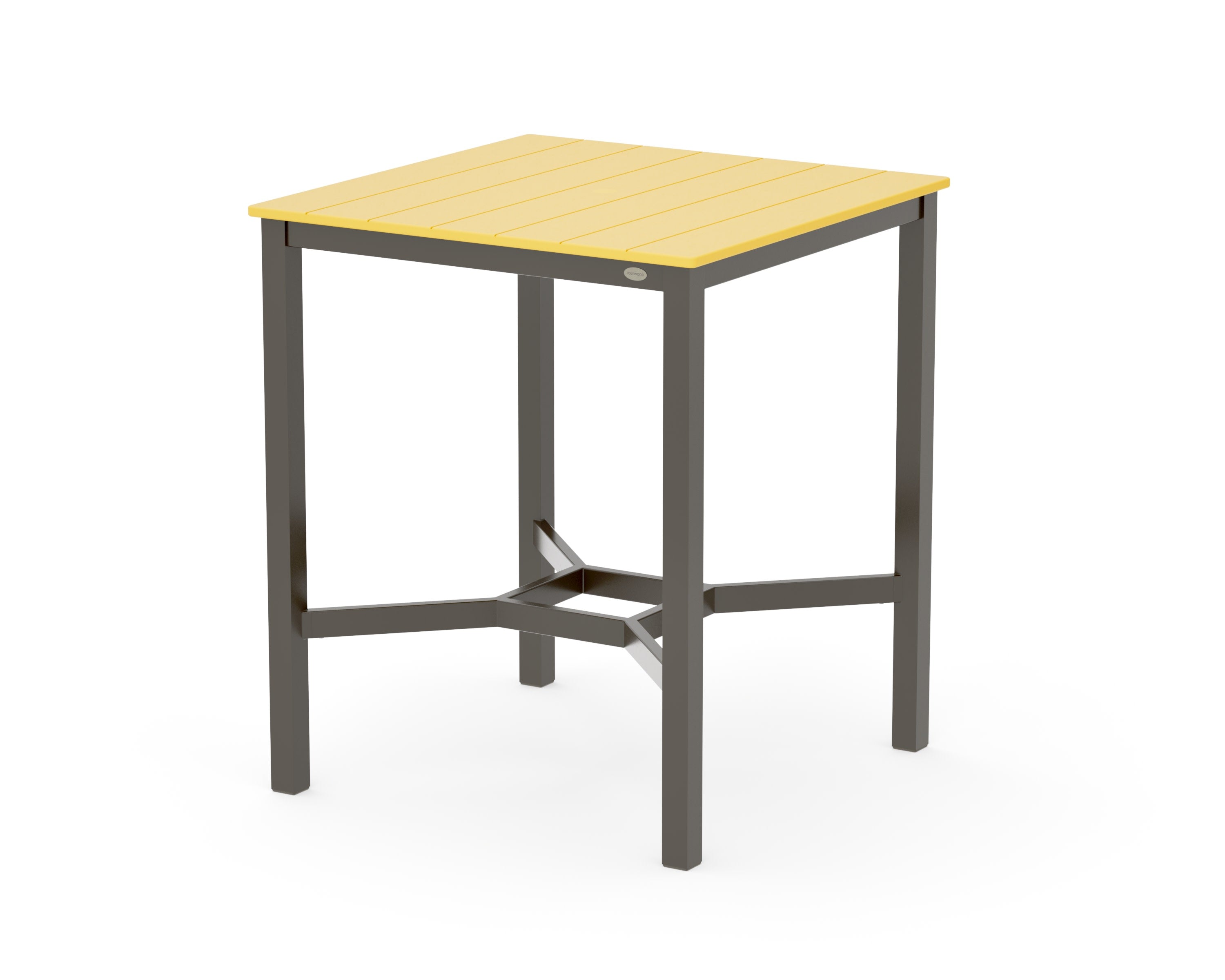 Main Street 36 x 36 Bar Table in Bronze / Lemon