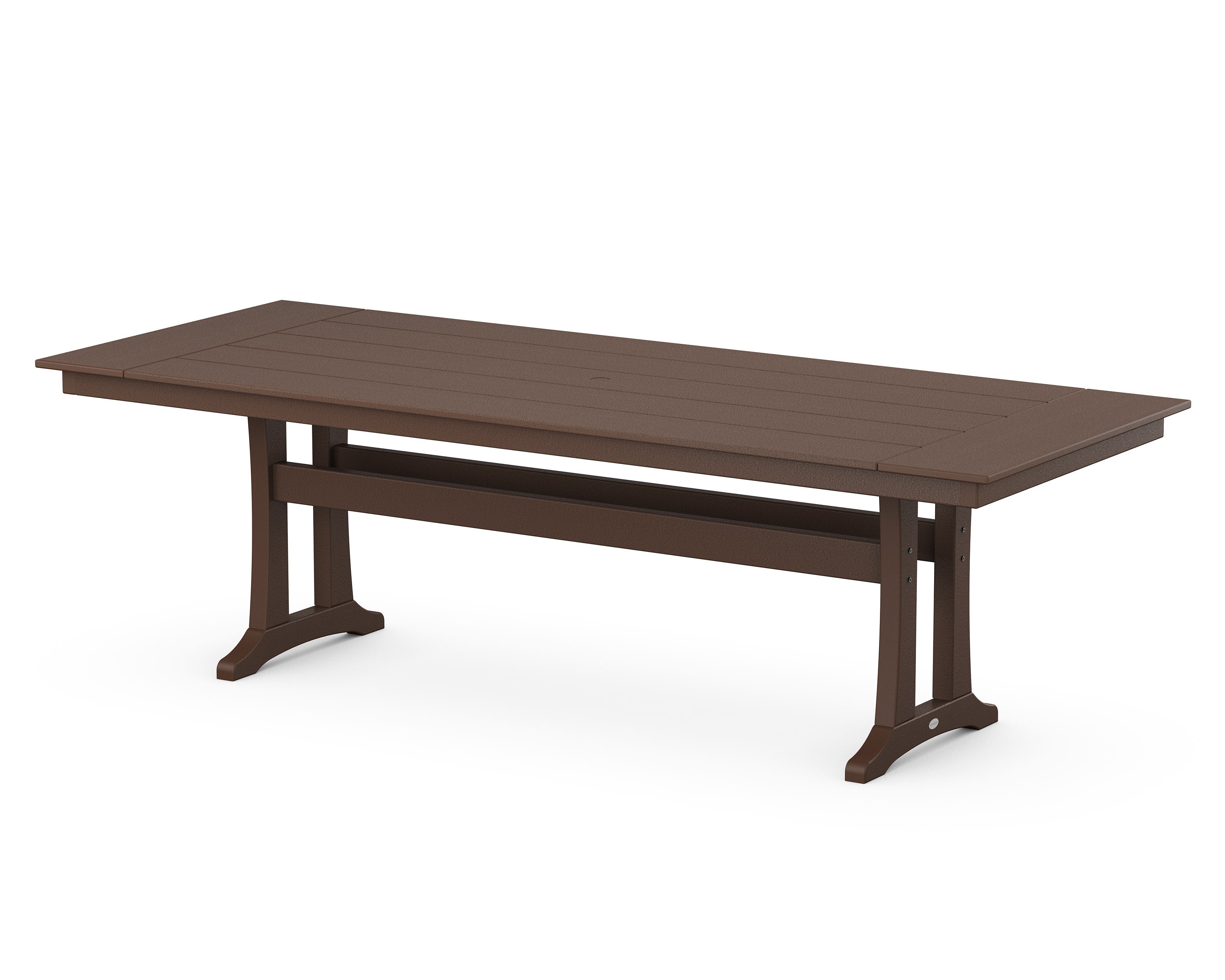 Farmhouse Trestle 38" x 96" Dining Table in Mahogany